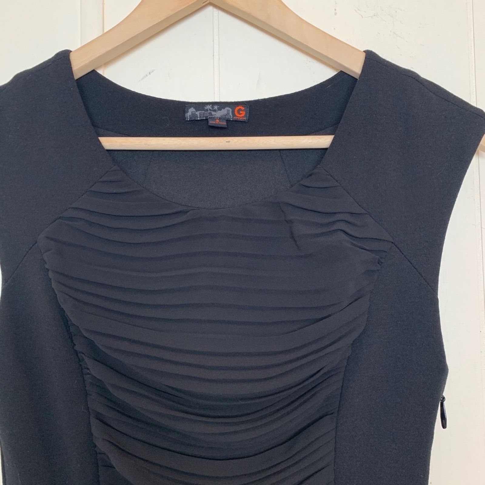 Guess Guess Black Front Gathered Panel Body Con Dress Womens Small Size S / US 4 / IT 40 - 6 Thumbnail