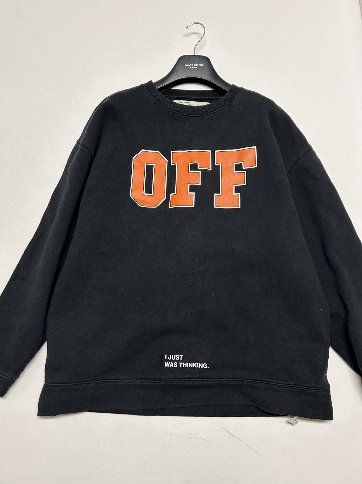 Off-White FW2017 “I Just Was Thinking” Crewneck Size US M / EU 48-50 / 2 - 8 Thumbnail