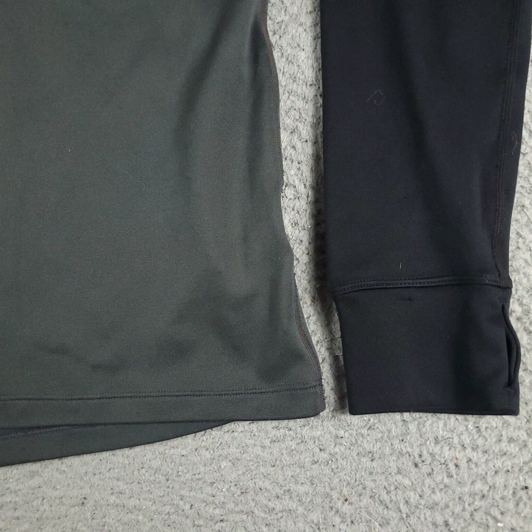 Nike Nike Pullover Sweater Womens Size S Black/Gray 1/4 Zip Mock Neck Pockets Size S / US 4 / IT 40 - 4 Thumbnail