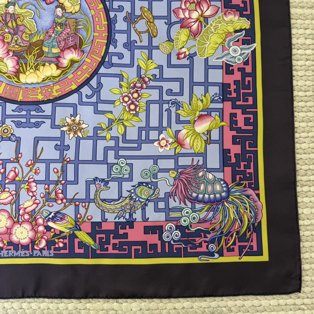 Hermes Hermes Scarf Carre 90 Turandot Silk Authentic Hidaka Natsuno Size ONE SIZE - 2 Thumbnail