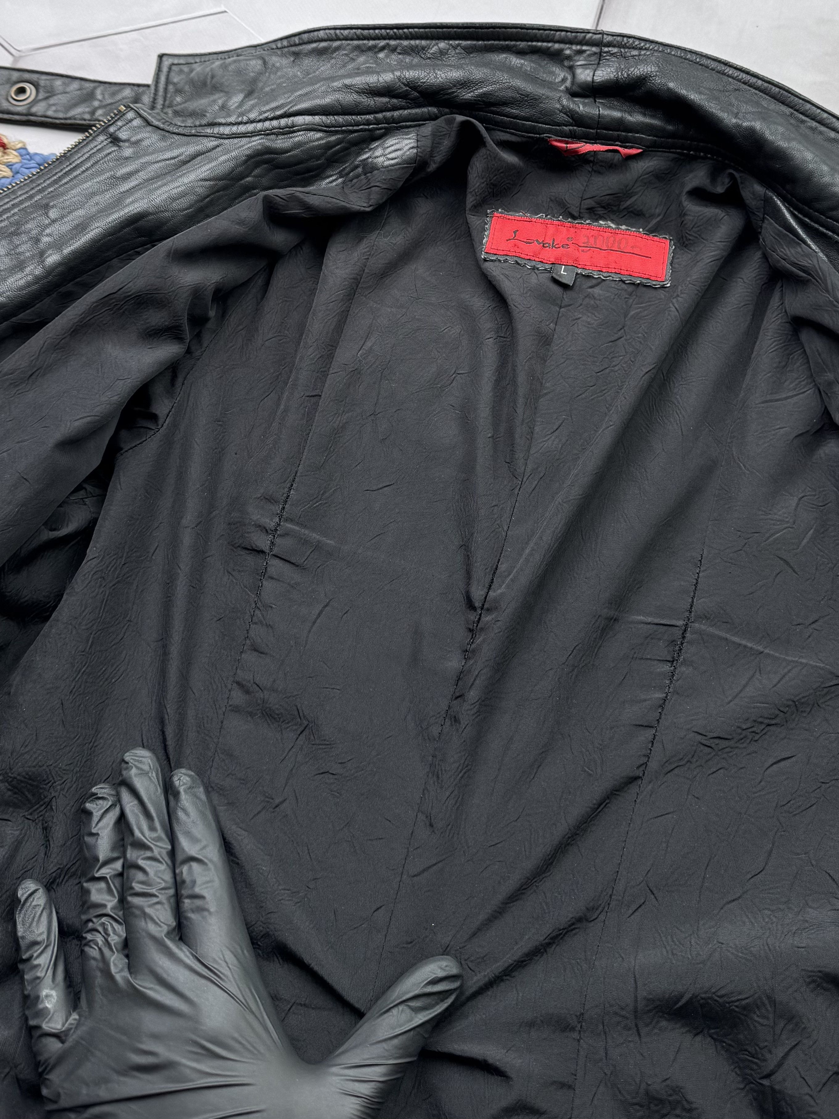 Japanese Brand Vintage Leather Cropped Jacket (E4) Size L / US 10 / IT 46 - 7 Thumbnail