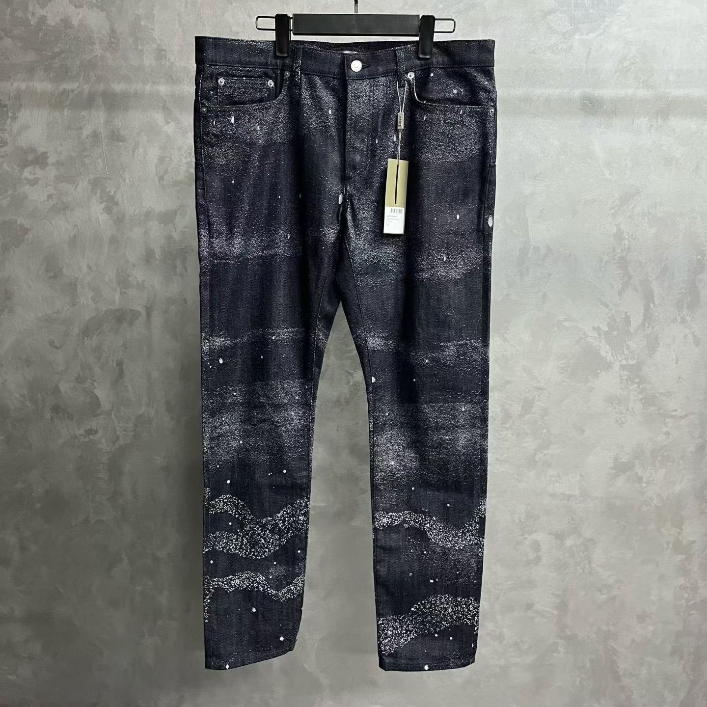 Dior Dior Black Dip-Dye Print Mid-Rise Jeans Size US 34 / EU 50 - 1 Thumbnail