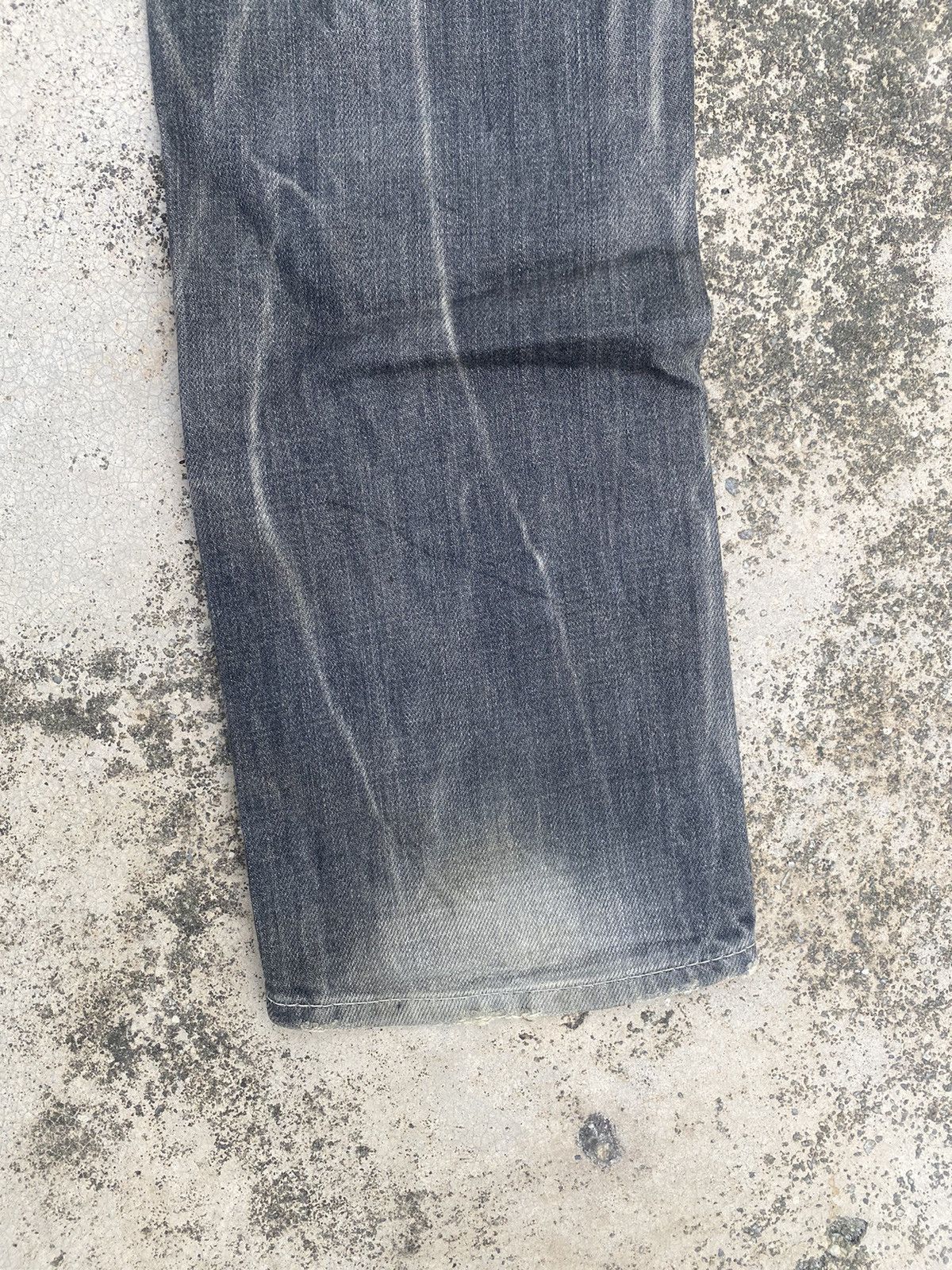 If Six Was Nine × Vanquish Vanquish Distressed Faded Claw Mark Denim Jeans Size US 30 / EU 46 - 21 Thumbnail