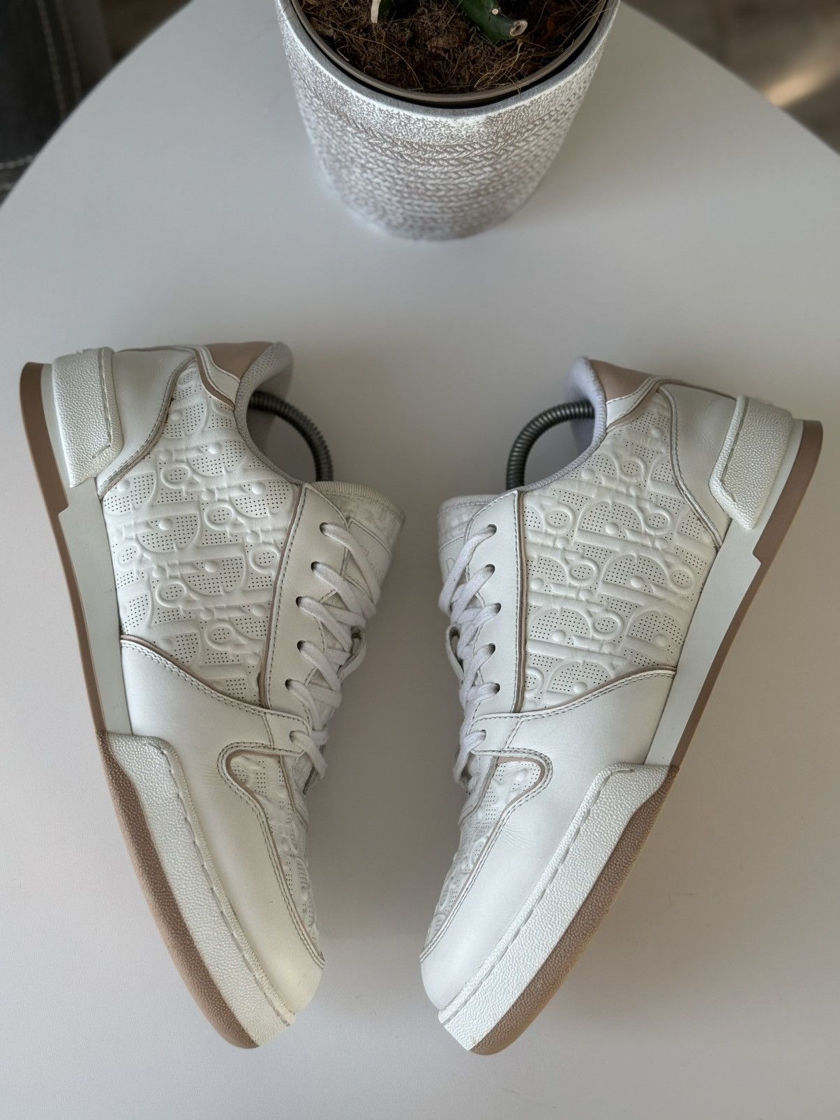Dior Dior One Monogram Sneackers Low White Pink Size US 8.5 / IT 38.5 - 7 Thumbnail