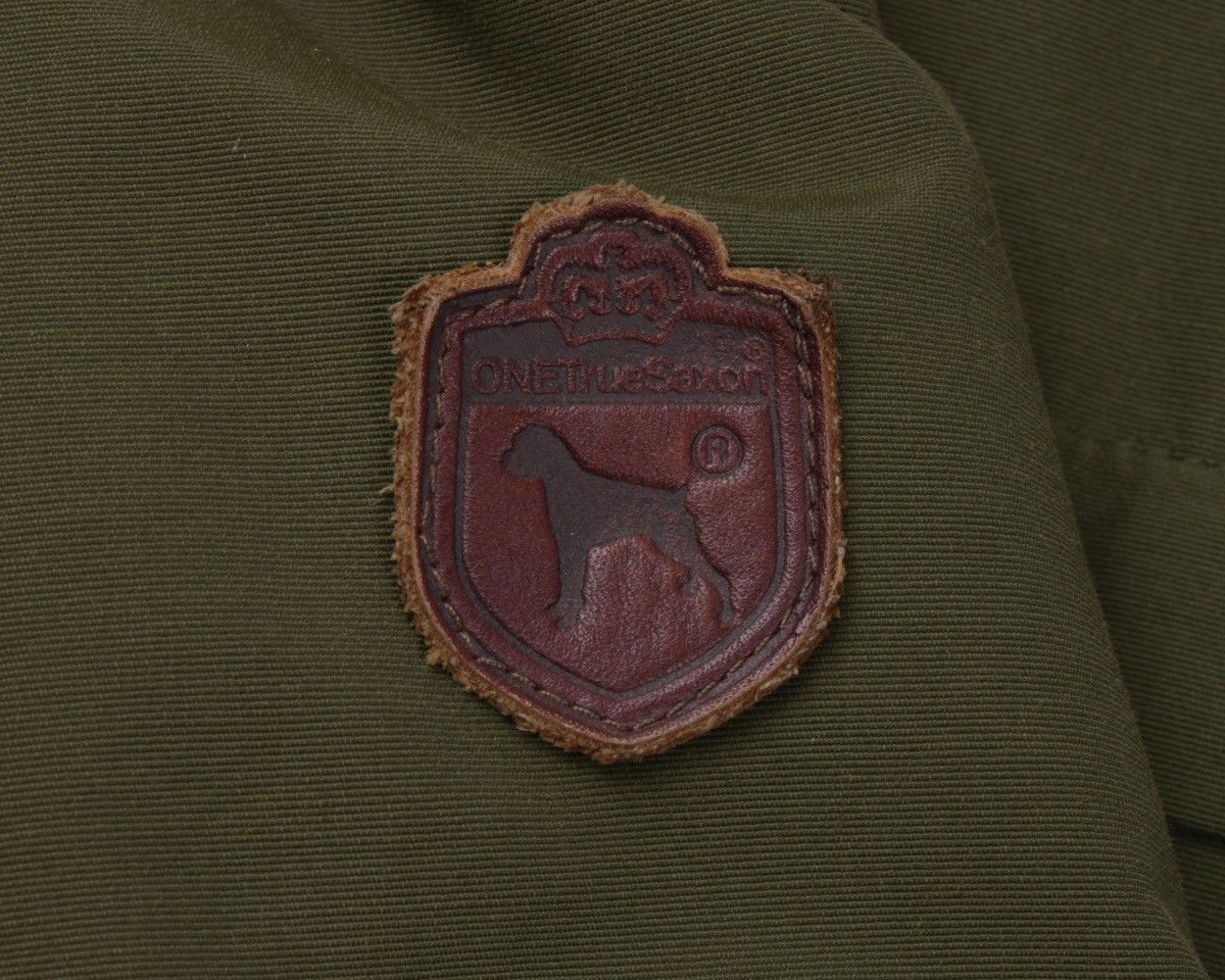 Vintage ONE TRUE SAXON Down Feather Green Khaki Parka Jacket Size US M / EU 48-50 / 2 - 14 Thumbnail