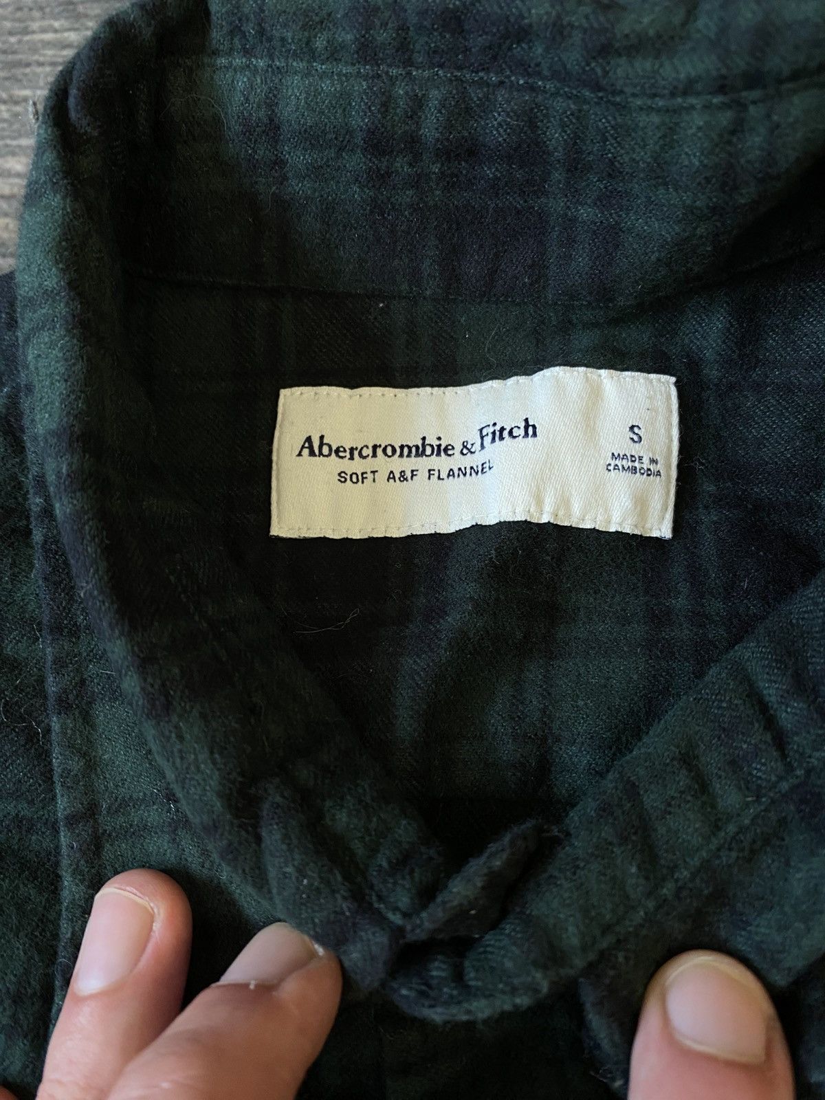 Abercrombie & Fitch Abercrombie Fitch Dark Flannel Shirt Size US S / EU 44-46 / 1 - 4 Thumbnail