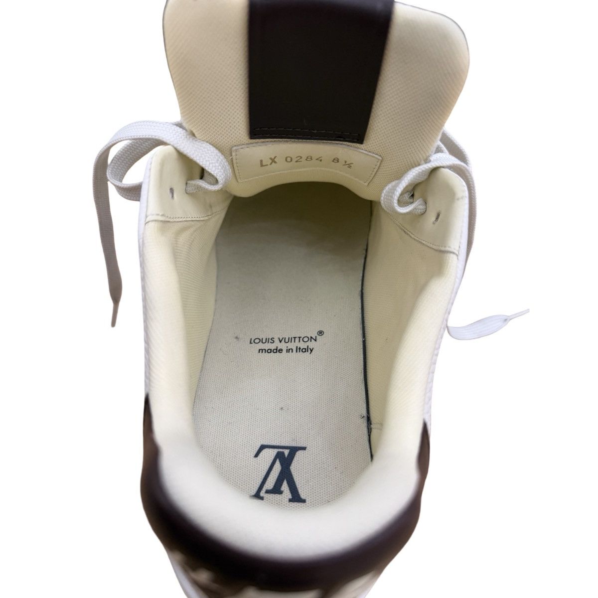 Louis Vuitton Louis Vuitton Damier White Mocha Brown Low-Top Trainer Size US 8.5 / EU 41-42 - 4 Thumbnail