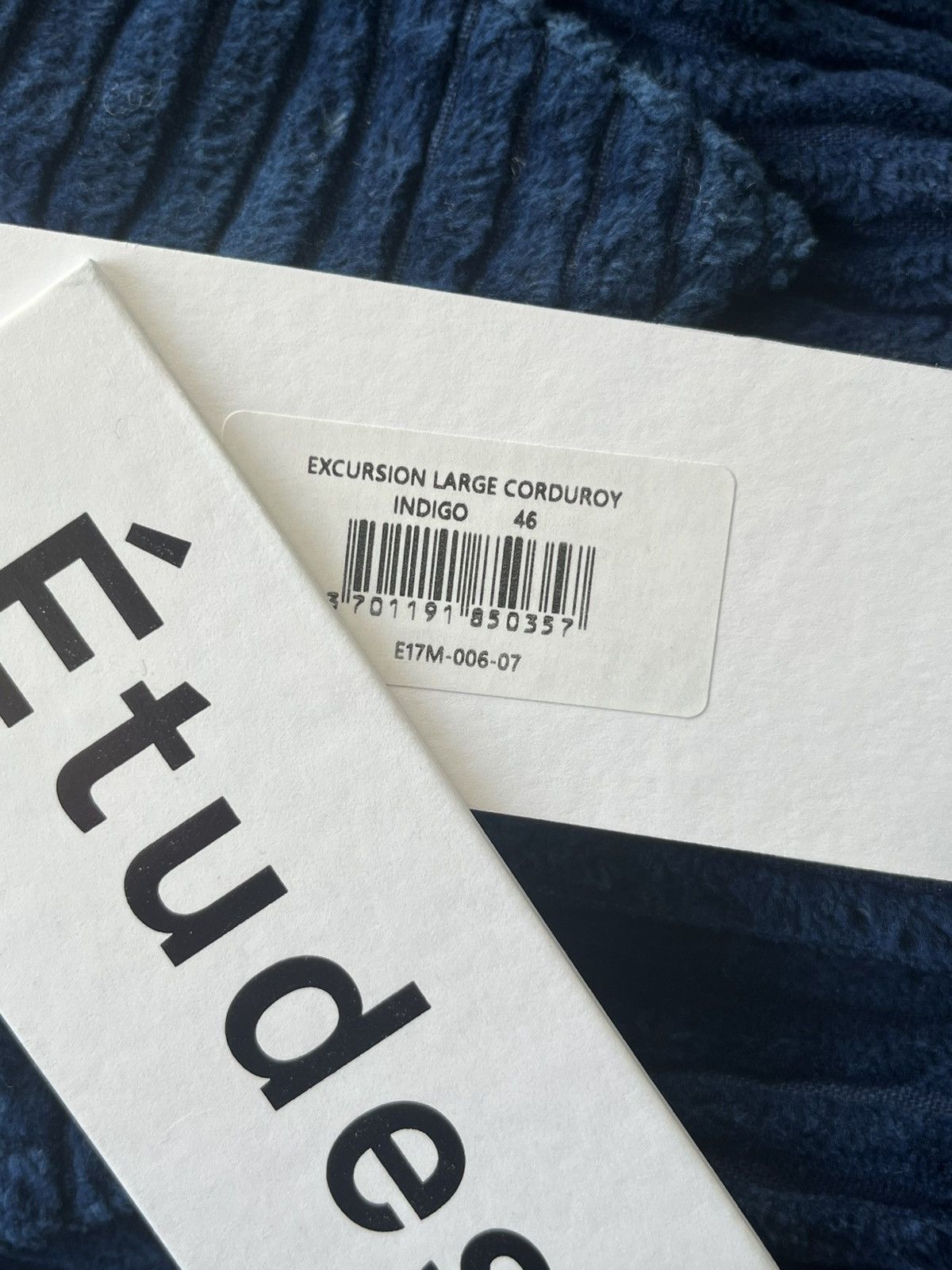 Etudes Études Studio Indigo Corduroy Shirt Jacket Size US M / EU 48-50 / 2 - 8 Thumbnail