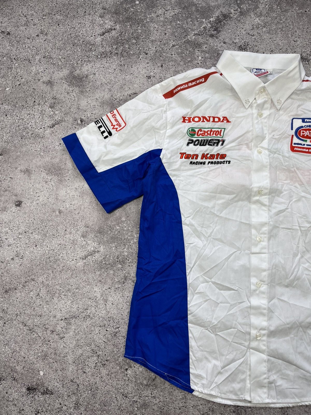 Honda Honda Racing Pata Shirt Formula 1 F1 Team Chips White Size L Size US L / EU 52-54 / 3 - 2 Thumbnail