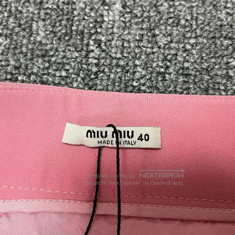 Miu Miu Miu Miu Pink Summer Polyester Skirt . Size 28" / US 6 / IT 42 - 4 Thumbnail