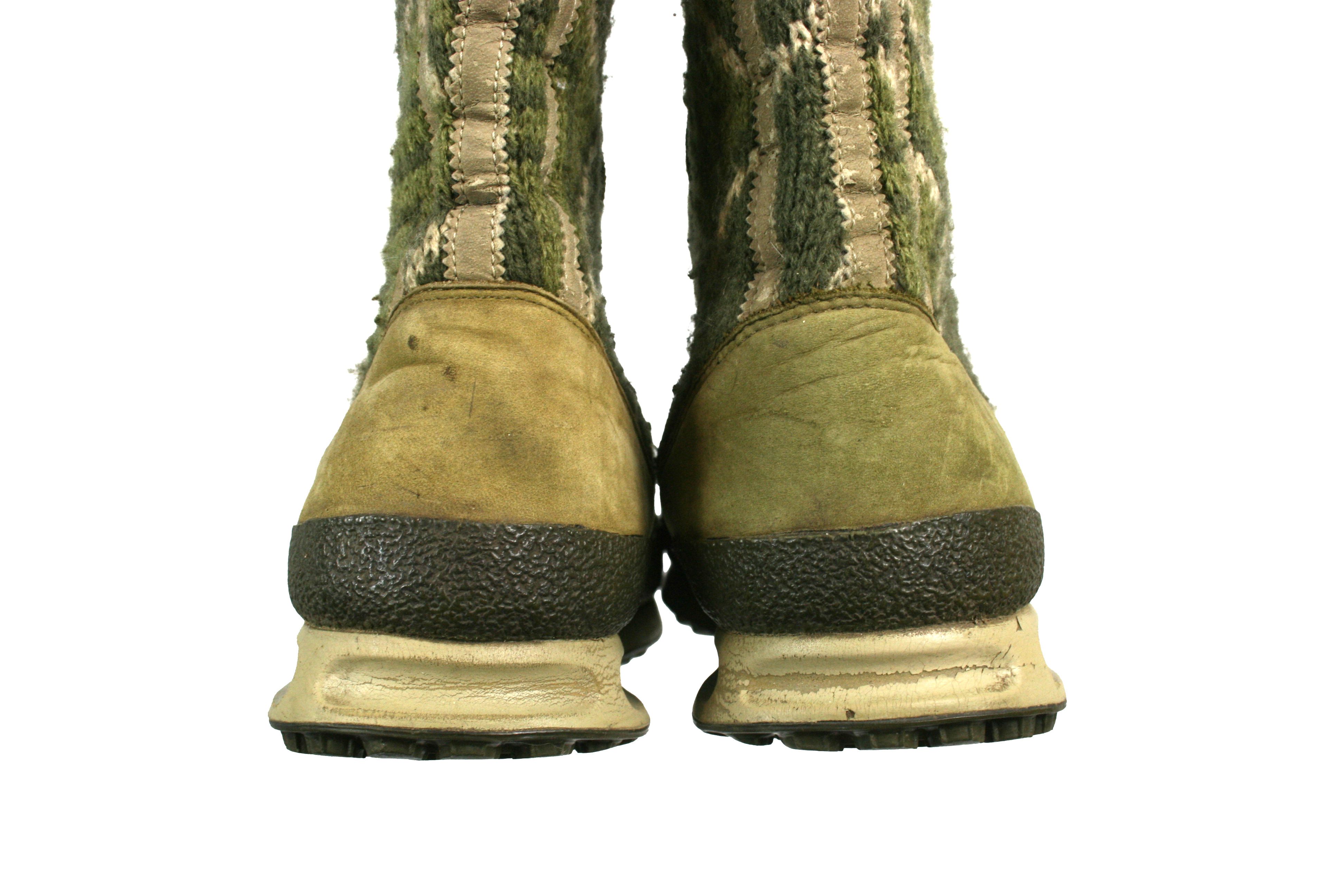 Adidas 2007 Arosa Y2K High Fair Isle Wool Knit Boots Vintage Size US 7 / IT 37 - 14 Thumbnail