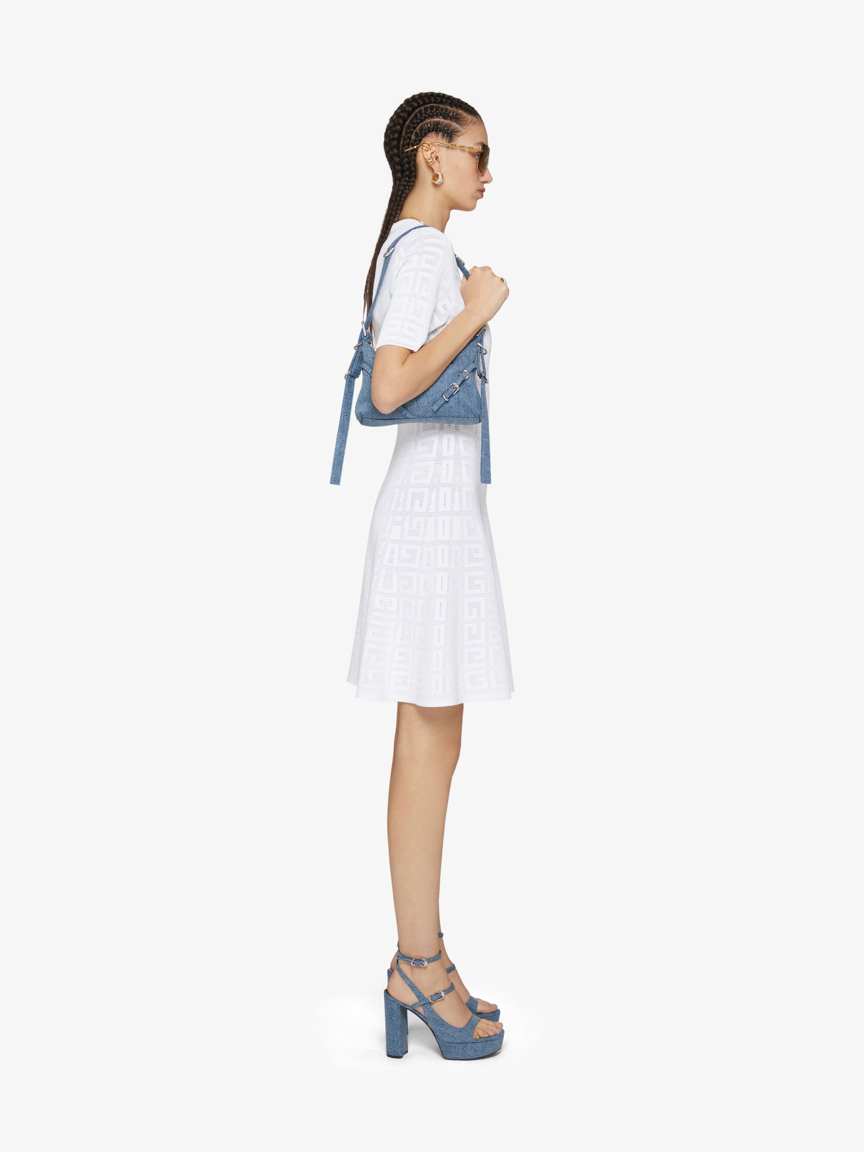 Givenchy o1srvl11e0125 Jacquard Knit Mini Dress in White Size XL / US 12-14 / IT 48-50 - 4 Thumbnail
