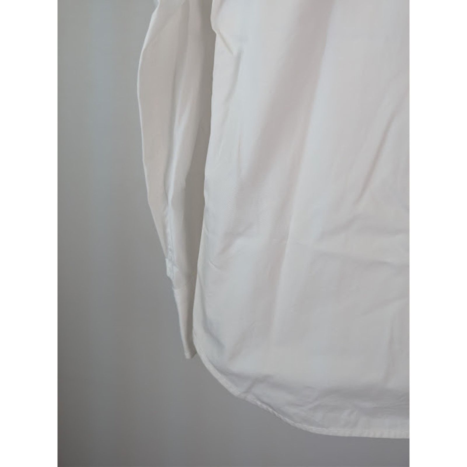 Bottega Veneta o1rshd1 Compact Cotton Canvas Shirt in White Size US M / EU 48-50 / 2 - 13 Thumbnail