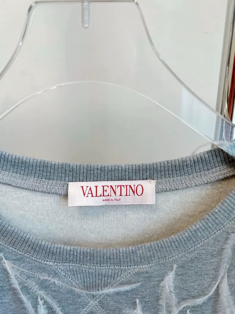 Valentino Valentino Gray feather sweatshirt Size M / US 6-8 / IT 42-44 - 3 Thumbnail