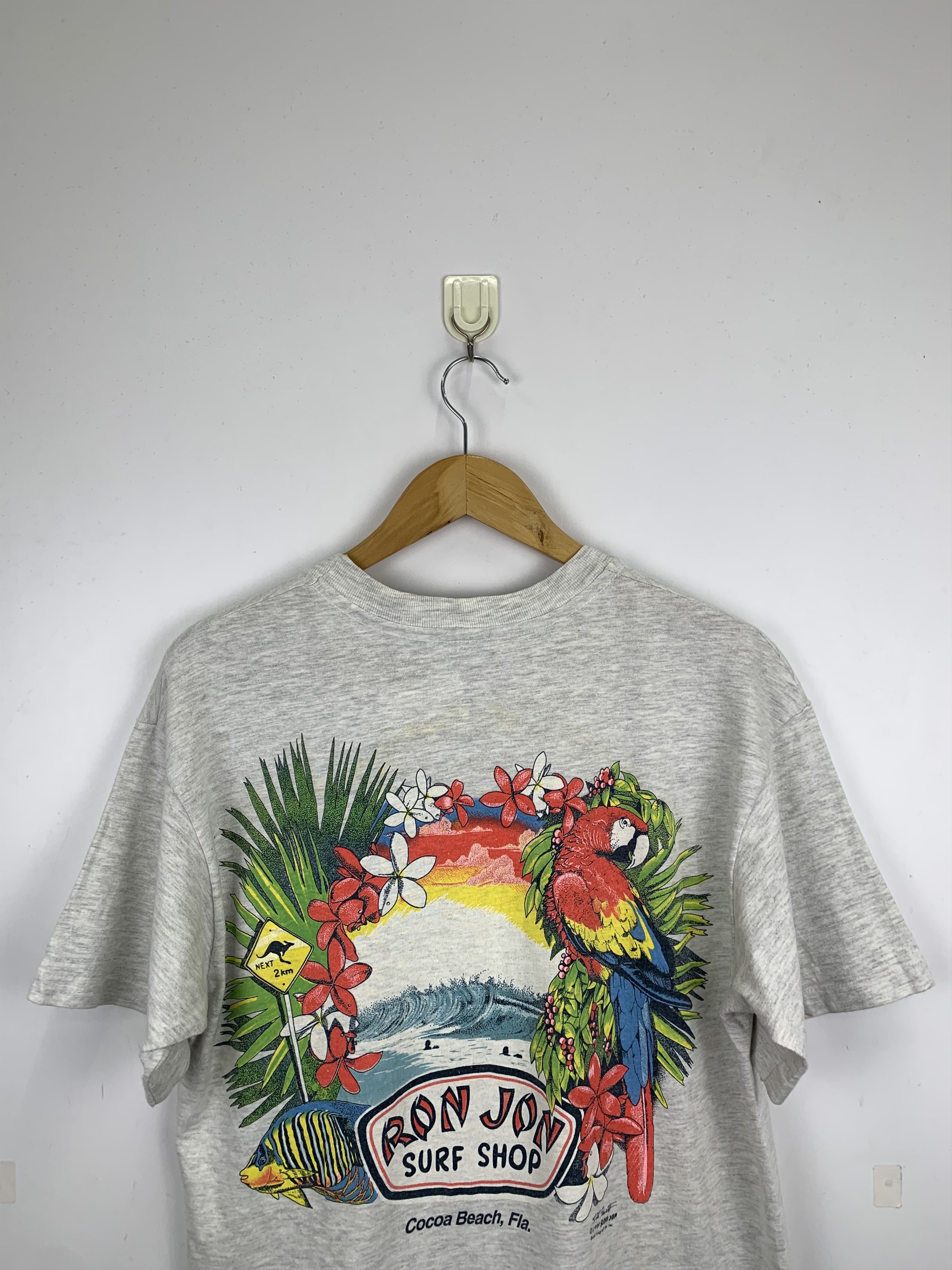 Ron Jon Surf Shop × Vintage Vintage 90s Ron Jon Surf T Shirt TA0100 Size US M / EU 48-50 / 2 - 2 Thumbnail