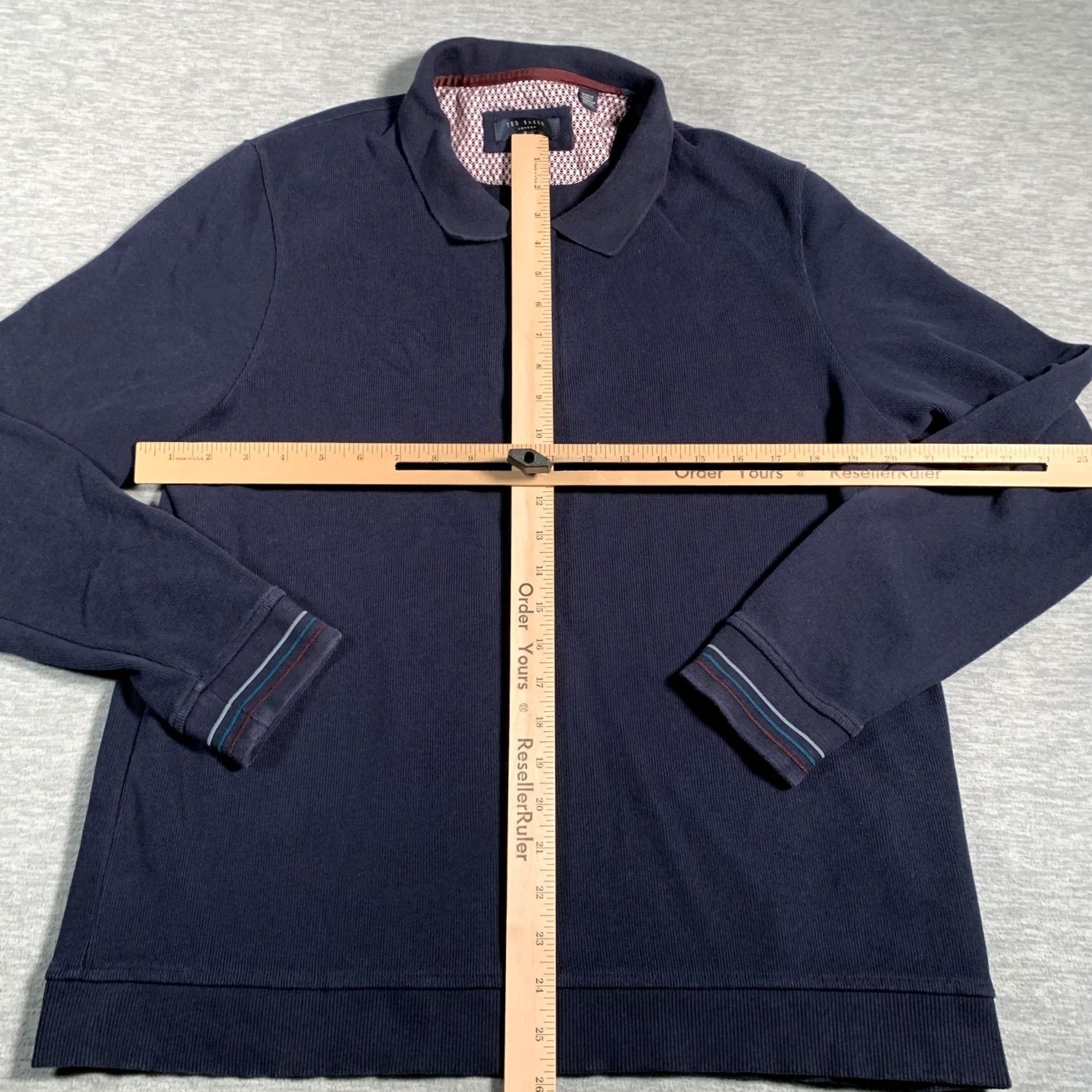 Ted Baker Ted Baker Sweater Mens Large Blue Knit Pullover 1/2 Zip Collared Turkey Size US L / EU 52-54 / 3 - 6 Thumbnail