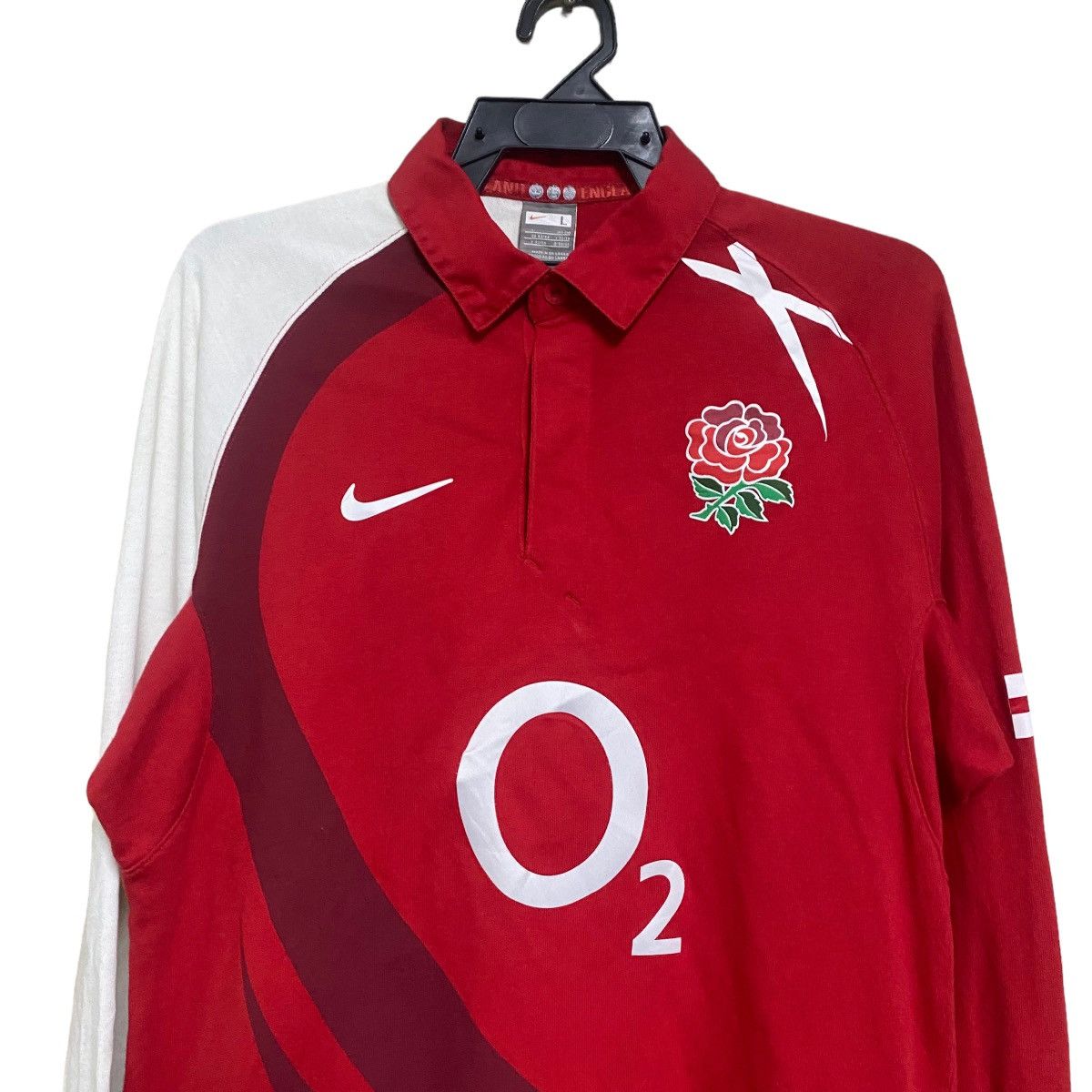 Nike Vintage Nike Rugby England Jersey Size US L / EU 52-54 / 3 - 2 Thumbnail