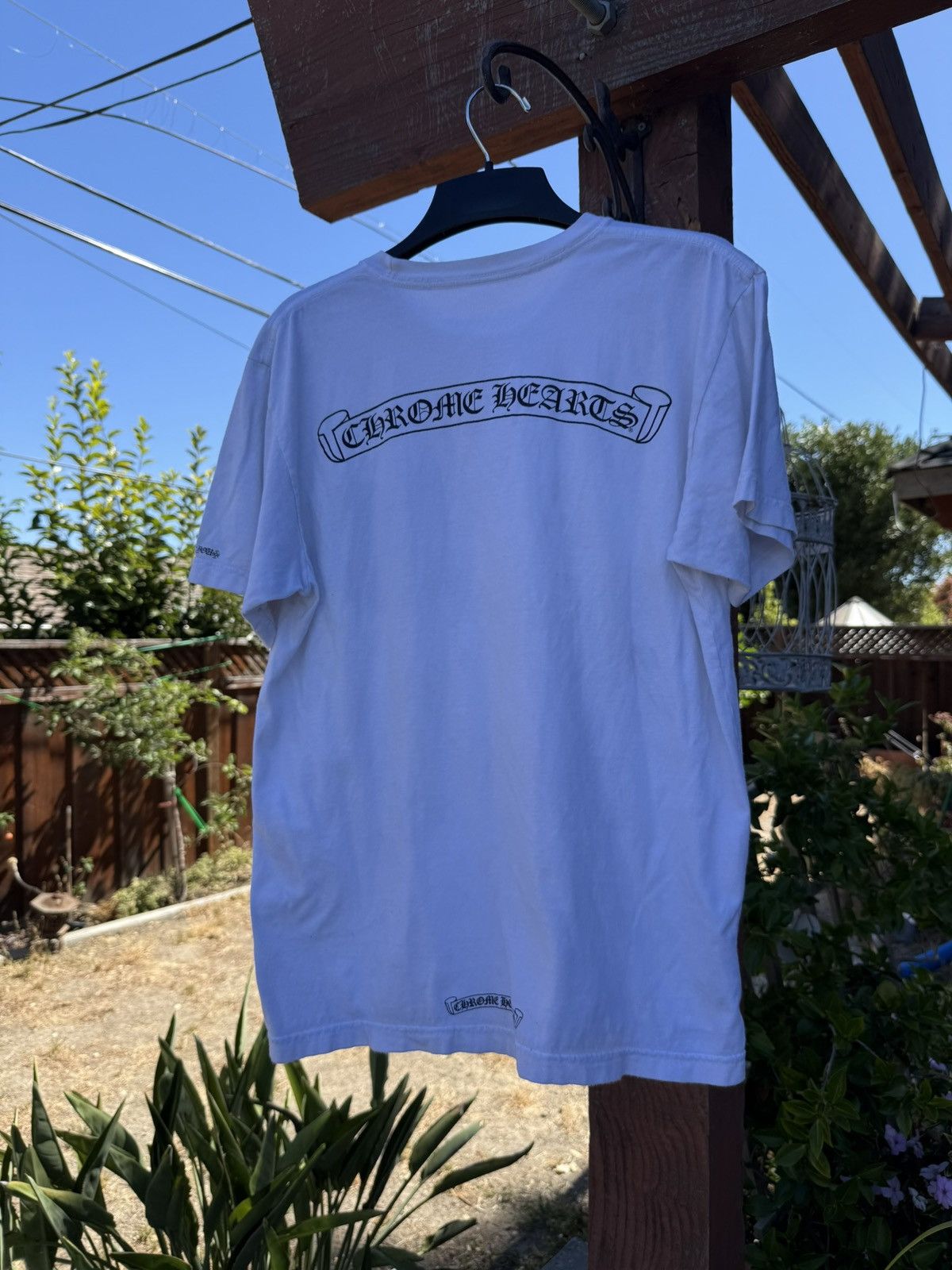 Chrome Hearts Chrome Hearts White Scroll Logo T-Shirt Size US L / EU 52-54 / 3 - 2 Thumbnail