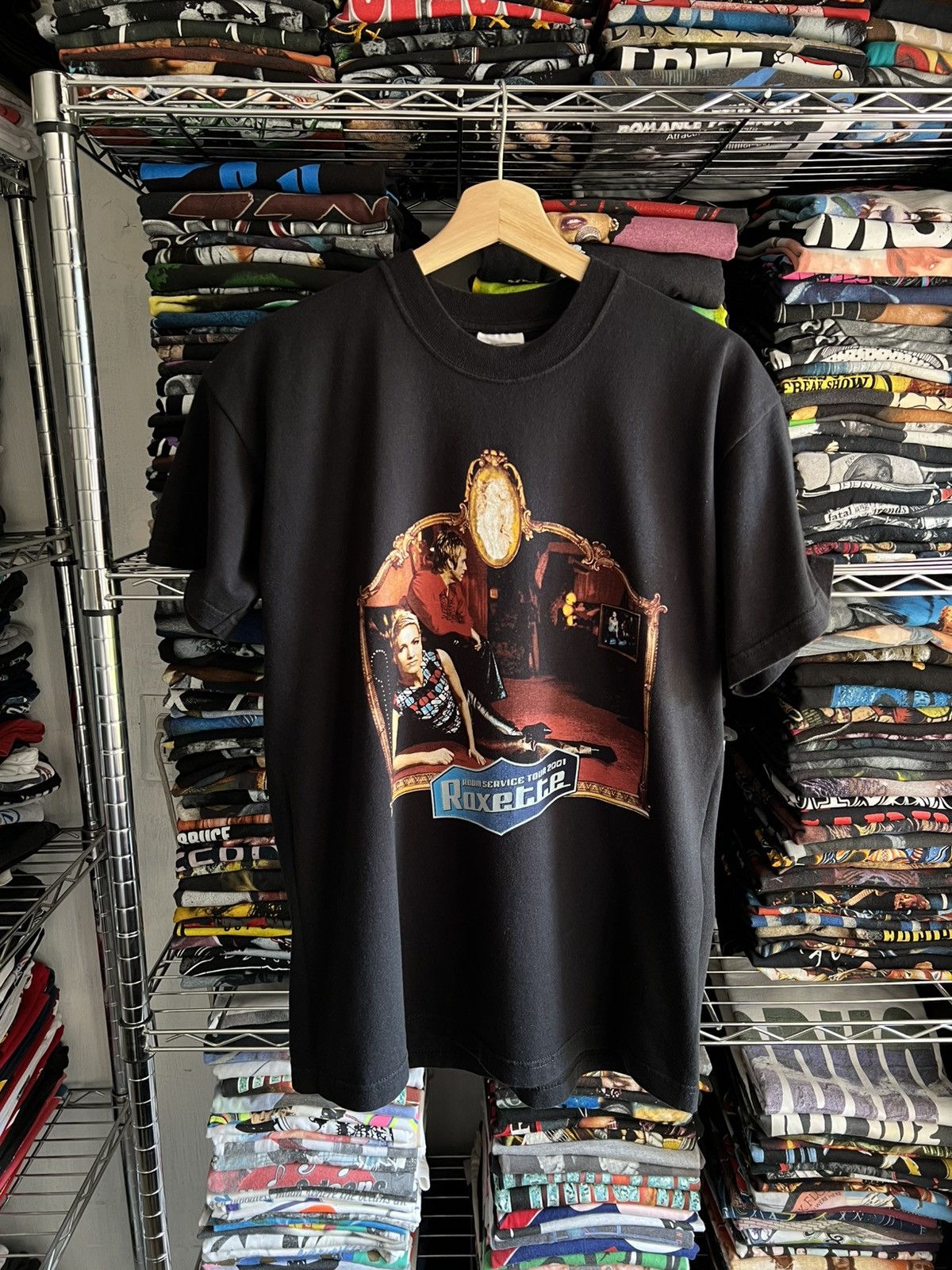 Band Tees 2001 Roxette Room Service Tour Screen Stars Tee Size US M / EU 48-50 / 2 - 1 Thumbnail