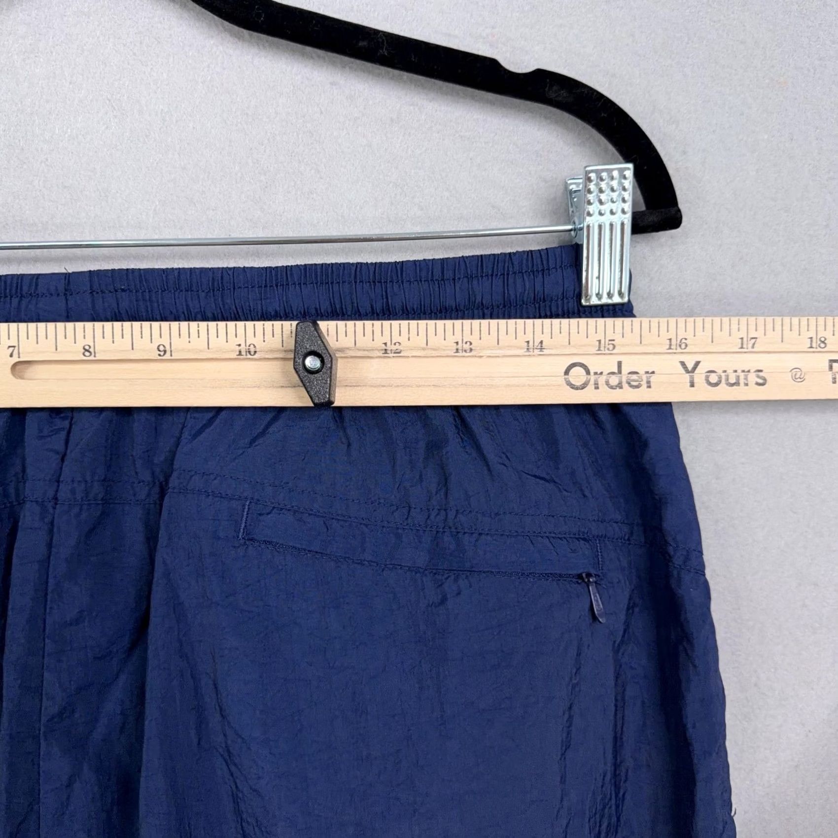 Nike Nike Pants Mens XL Blue Track Windbreaker Ankle Zip Pockets Nylon Tapered Sports Baggy Casual Activewear Size US 36 / EU 52 - 7 Thumbnail