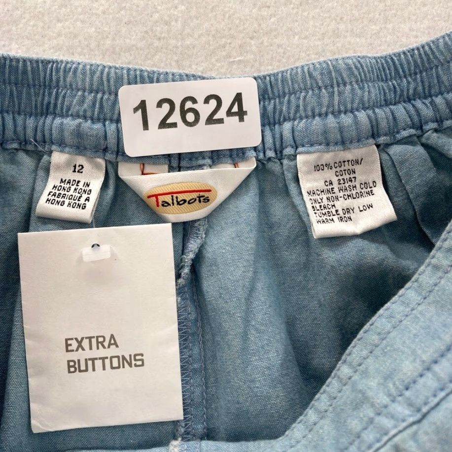 Talbots **Talbots Women's Blue High Rise Tapered Leg Flat Front Dress Pants 12** User: Women's Blue High Rise Tapered Leg Flat Front Dress Pants 12 Size 34" / US 12 / IT 48 - 4 Thumbnail