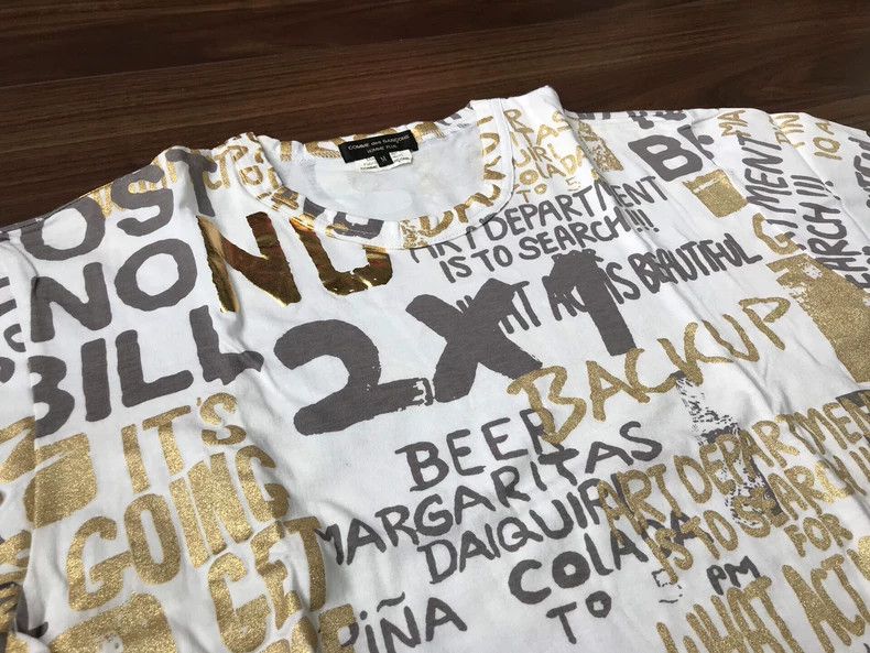 Comme des Garcons Comme Des Garcons Short Sleeve Gold Letter Size US M / EU 48-50 / 2 - 3 Thumbnail