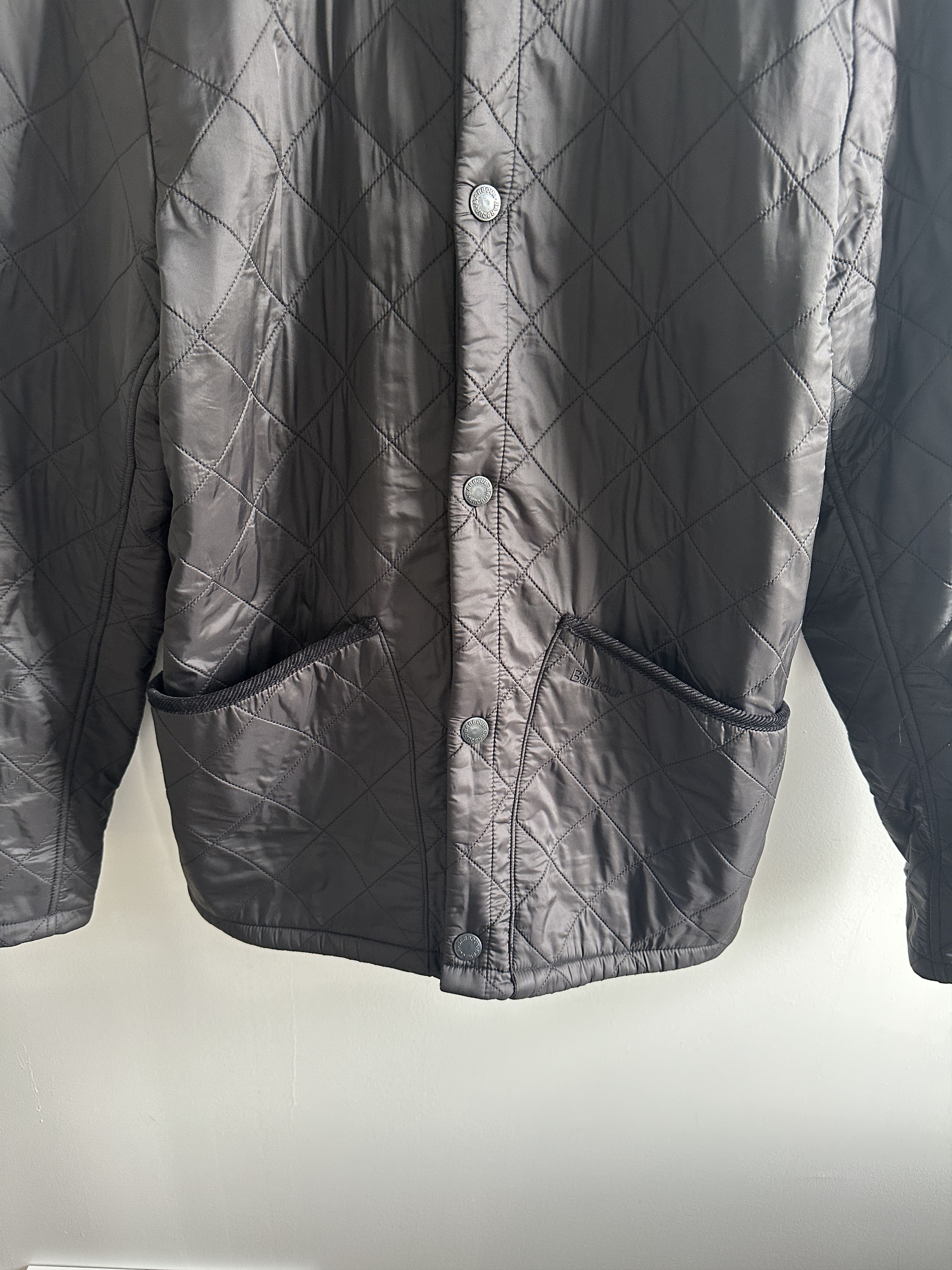 Barbour Barbour Black Quilted Light Jacket Size US L / EU 52-54 / 3 - 4 Thumbnail
