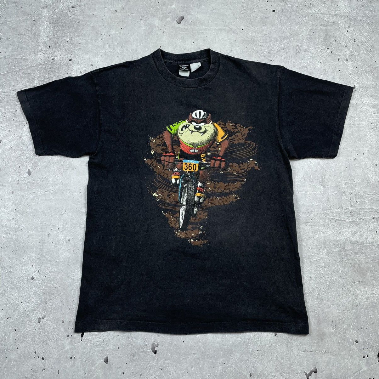 Vintage × Warner Bros Vintage 1995 Taz Warner Bros WILD THING Double Sided Print Size US L / EU 52-54 / 3 - 1 Thumbnail