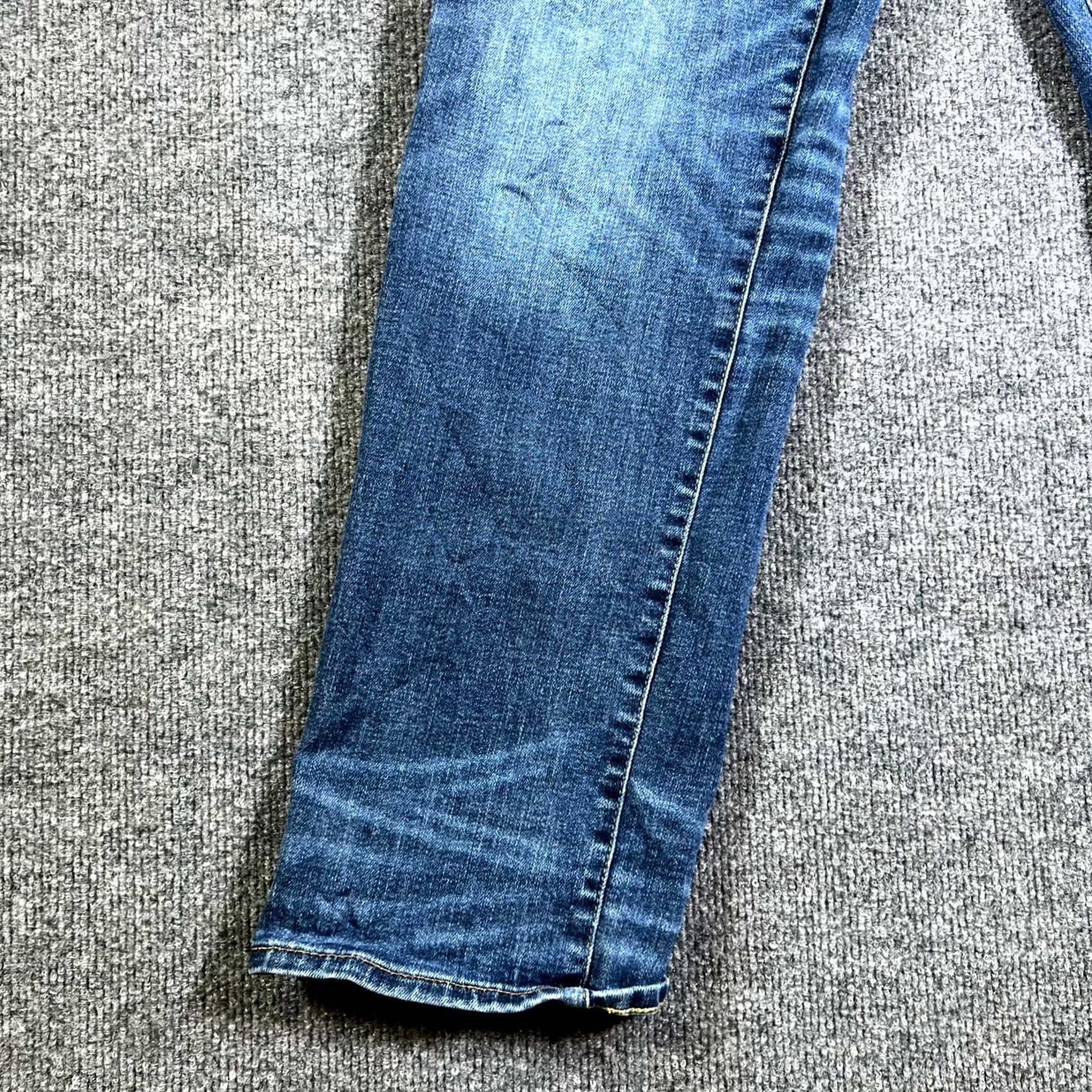 American Eagle Outfitters American Eagle Jeans Men's 32x30 Blue Denim Medium Wash Straight Leg Size US 32 / EU 48 - 4 Thumbnail