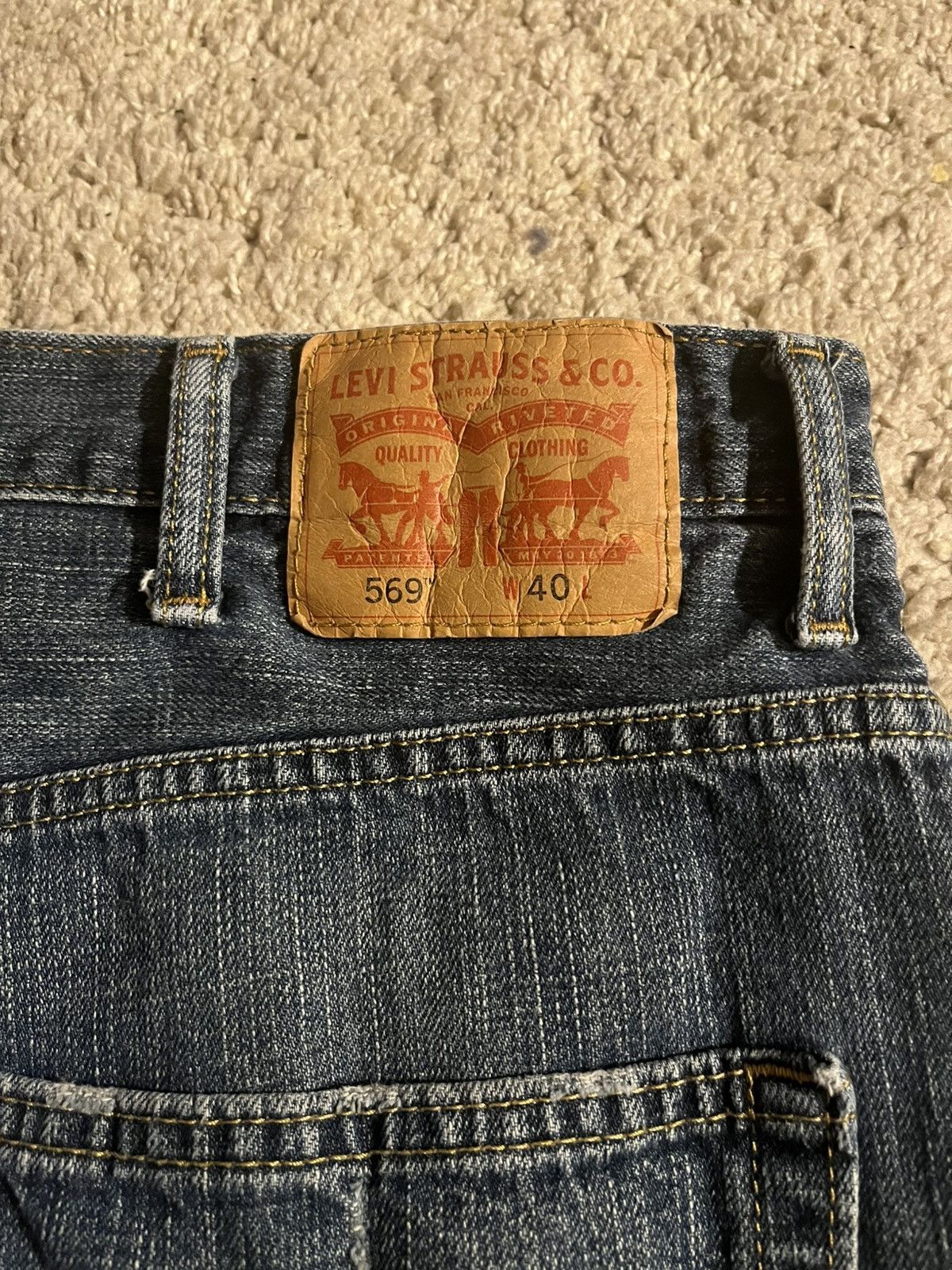 JNCO × Levi's × Levi's Vintage Clothing Men’s Vintage Levi Baggy Jorts Size US 40 / EU 56 - 3 Thumbnail