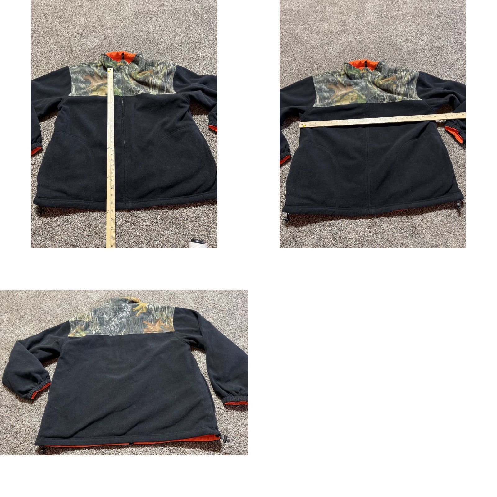 AMO Camo Ridge Reversible Mens Jacket XL Black Camo & Orange Heavy Winter Coat Size US XL / EU 56 / 4 - 8 Thumbnail