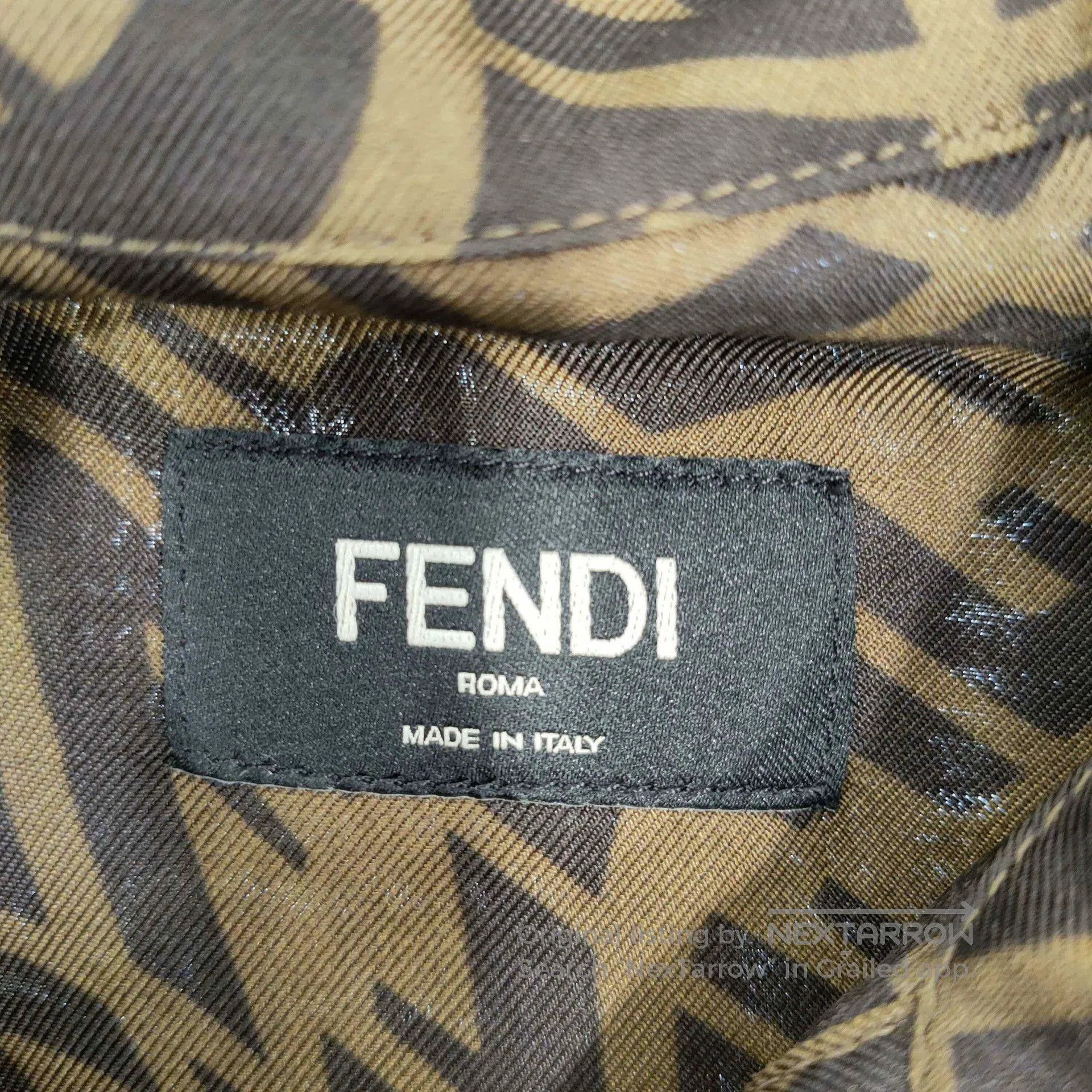 Fendi FENDI Double F Print Short Sleeve Shirt. Size US L / EU 52-54 / 3 - 3 Thumbnail