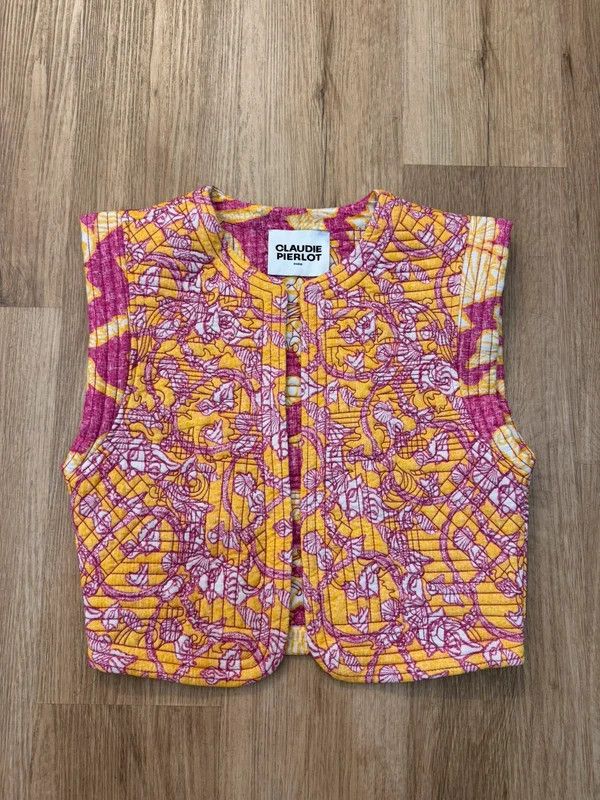 Other Claudie Pierlot Paris SS22 Quilted Printed Cotton Vest M new Size M / US 6-8 / IT 42-44 - 1 Thumbnail