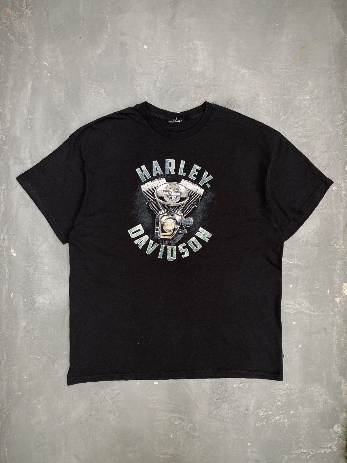 Harley Davidson × Vintage Harley Davidson Denton County Texas Motor Head Size US XL / EU 56 / 4 - 2 Thumbnail