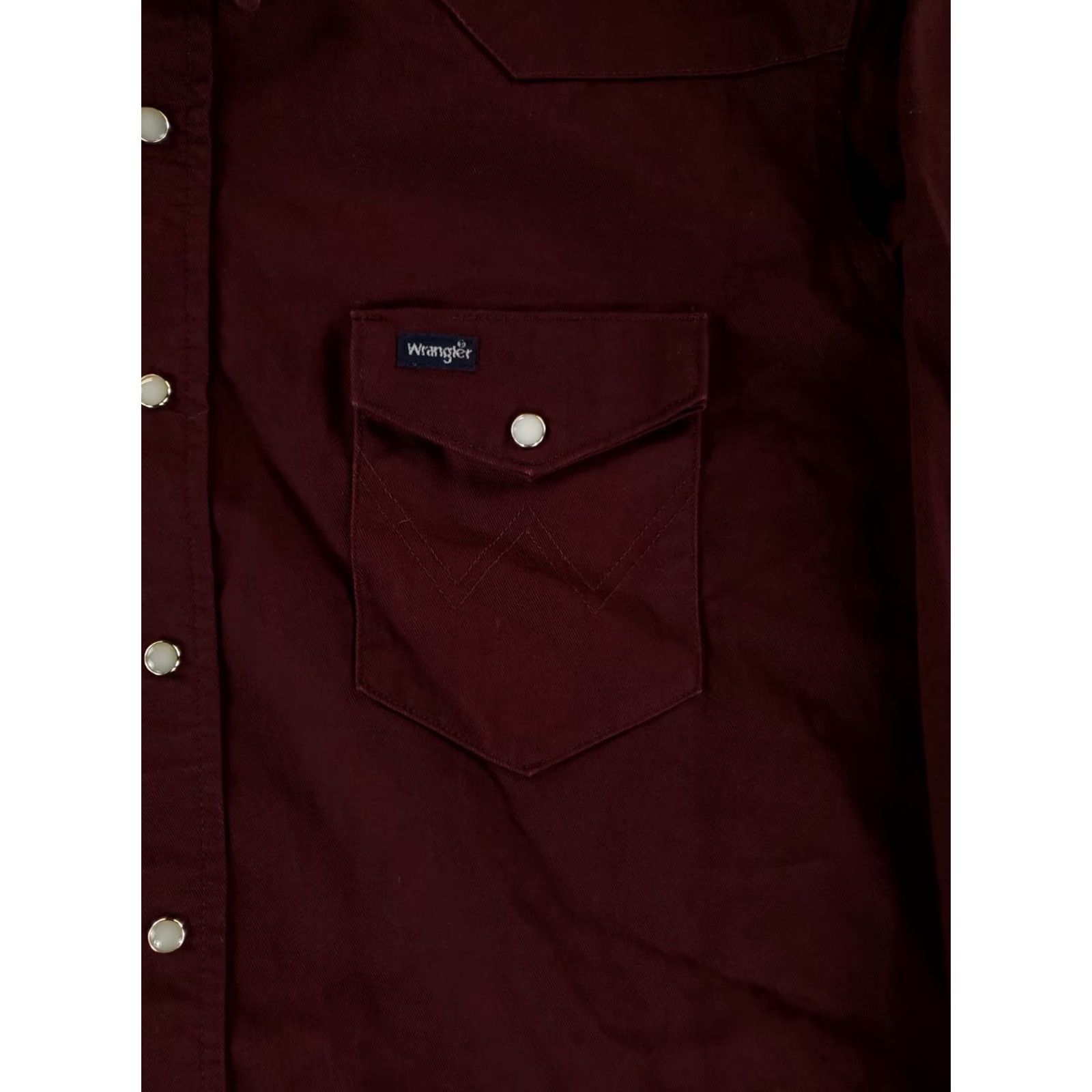 Wrangler Wrangler Shirt Purple Pearl Snap Button Up 2XL Made USA Mens Long Sleeve Maroon Purple 2XL Shirt Mens Jeans Tops Size US XXL / EU 58 / 5 - 2 Thumbnail