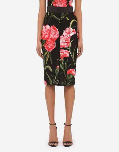 Dolce & Gabbana o1y0925 Midi Skirt in Multicolor Size 26" / US 2 / IT 38 - 3 Thumbnail