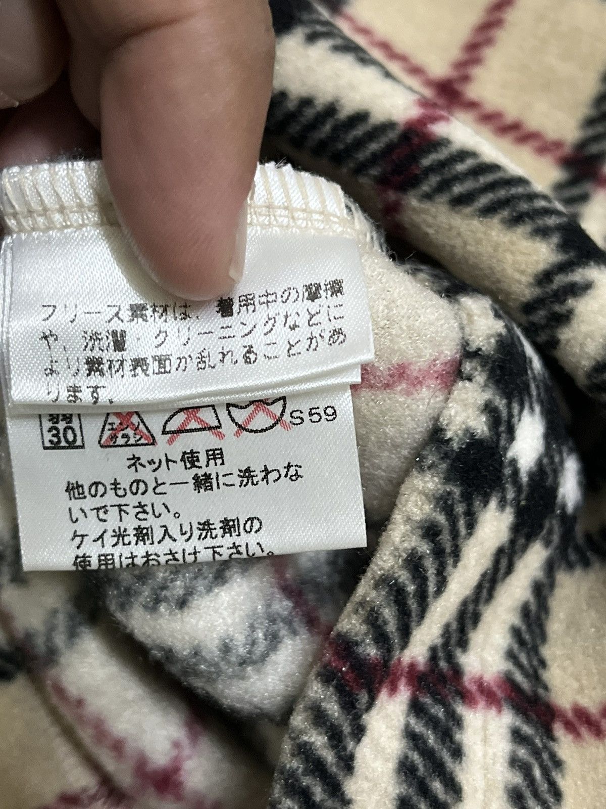 Burberry Vintage 90s burberry fleece jacket nova check Size US S / EU 44-46 / 1 - 12 Thumbnail