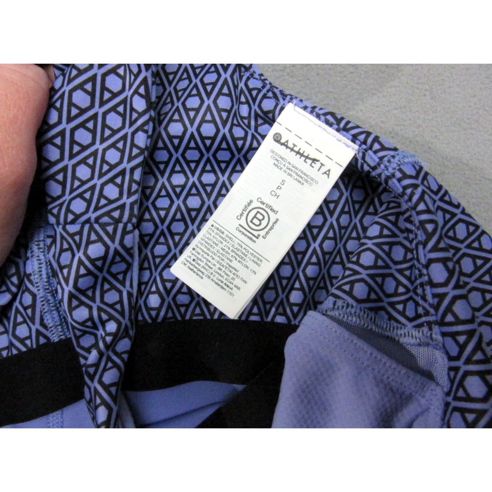 Athleta Athleta Dress Womens Small Purple Geometric Fit & Flare Logo Sleeveless Short Adult Womens Shirt? Size S / US 4 / IT 40 - 4 Thumbnail