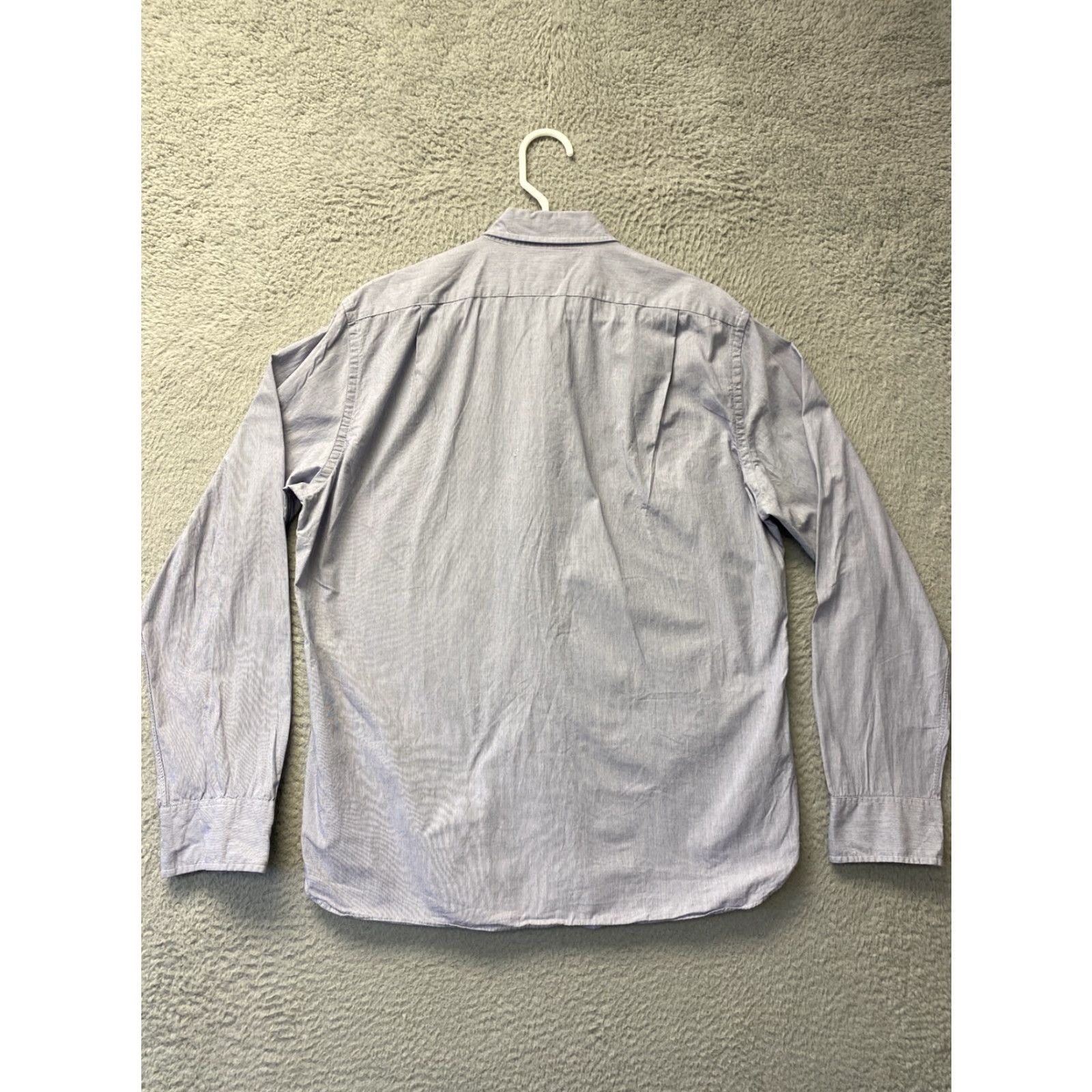 J.Crew J.Crew Ludlow Dress Shirt Men Large Blue Striped Long Sleeve Cotton Mens Size 42R - 7 Thumbnail