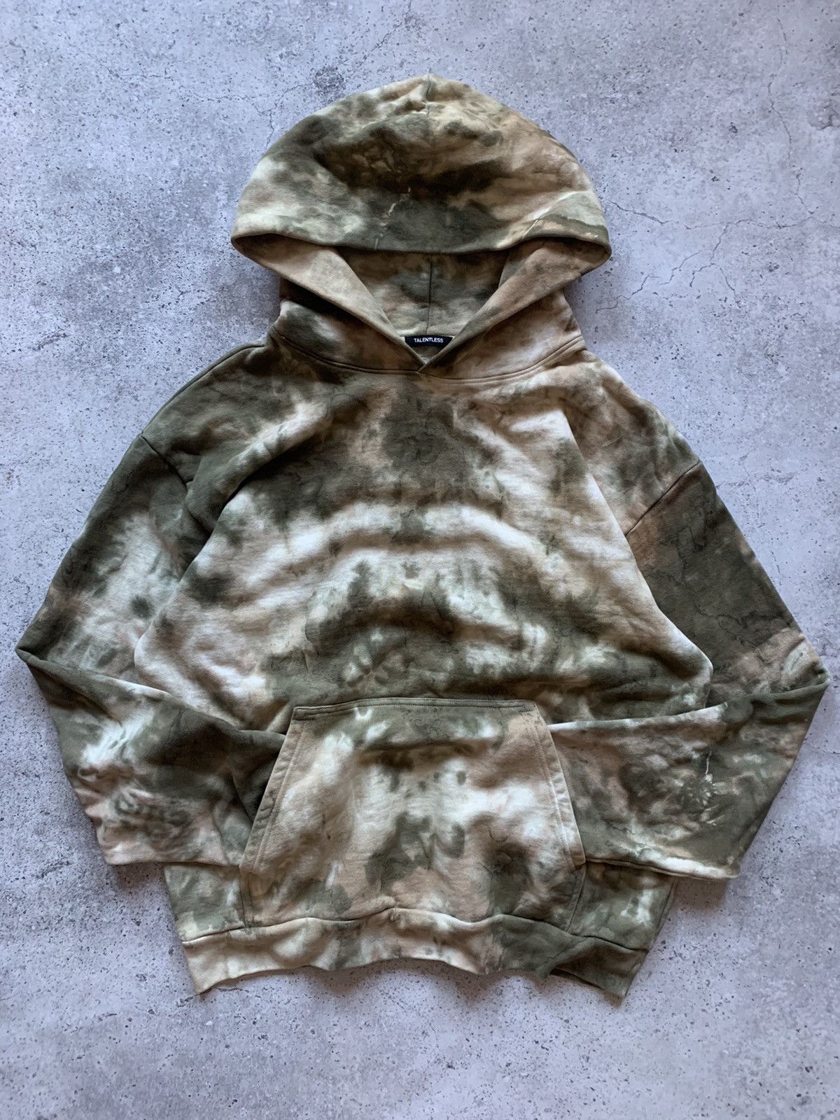 Talentless Talentless Camo Green Acid Wash Sweatsuit Hoodie Sweatpants Size US XL / EU 56 / 4 - 3 Thumbnail