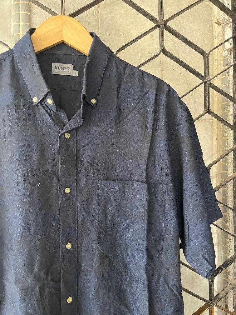 Kenzo Kenzo Paris Homme Button Ups T-Shirt Size US XL / EU 56 / 4 - 5 Thumbnail