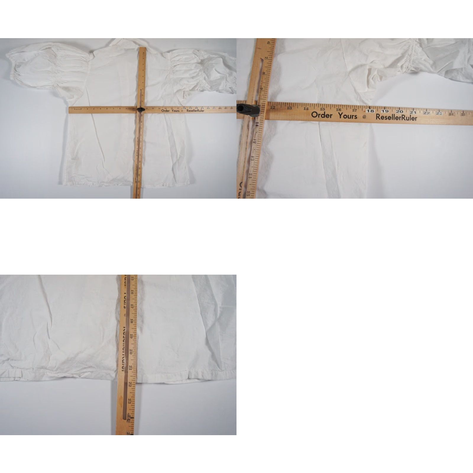 Uniqlo VINTAGE Uniqlo x JW Anderson Women's Balloon Sleeve Button Up Shirt XS White Casual, Formal, Party, Summer Women Size XS / US 0-2 / IT 36-38 - 8 Thumbnail