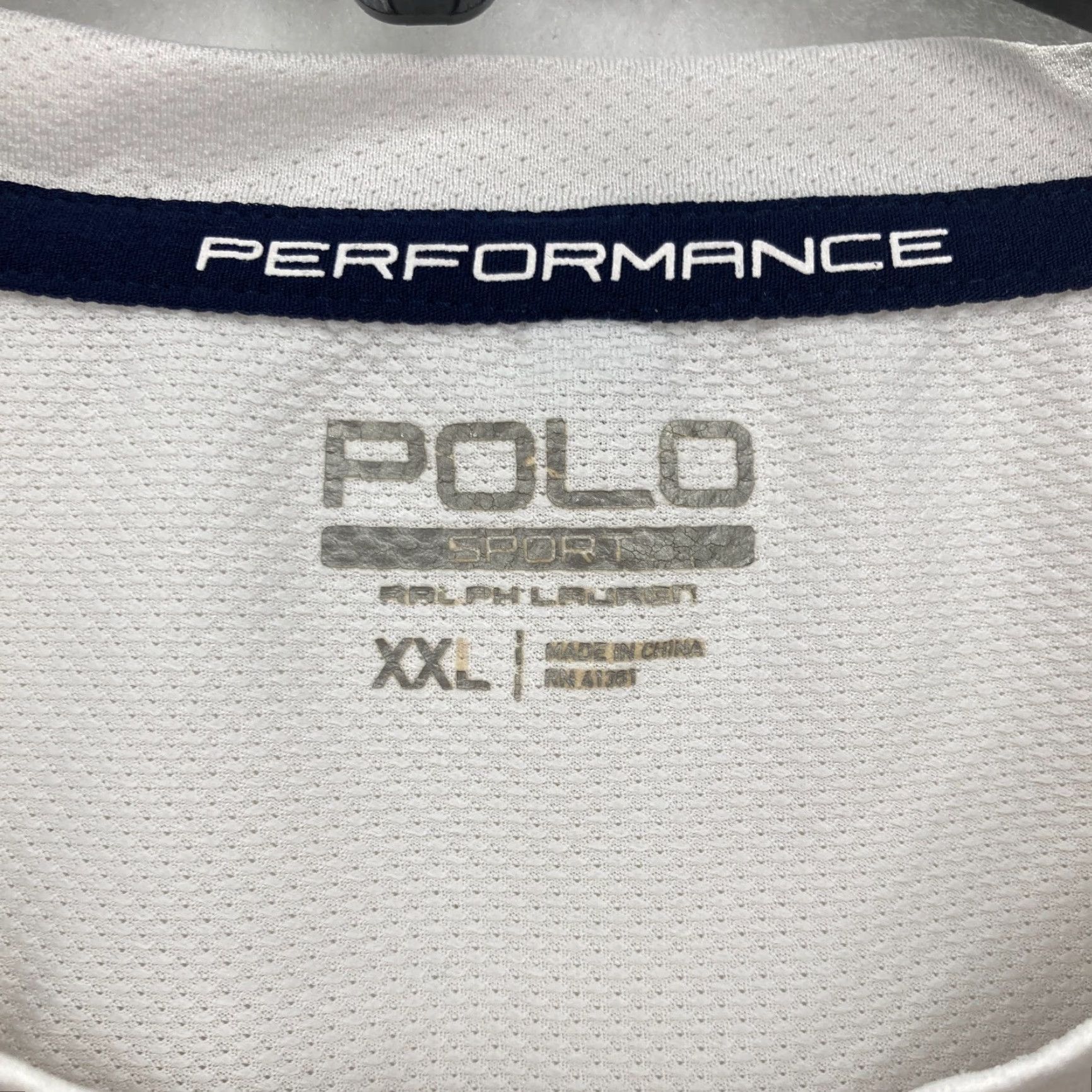 Vintage Polo Sport Ralph Lauren Performance Thermo Vent T-Shirt Mens 2XL White Preppy Golf Sports Tennis Size US XXL / EU 58 / 5 - 4 Thumbnail