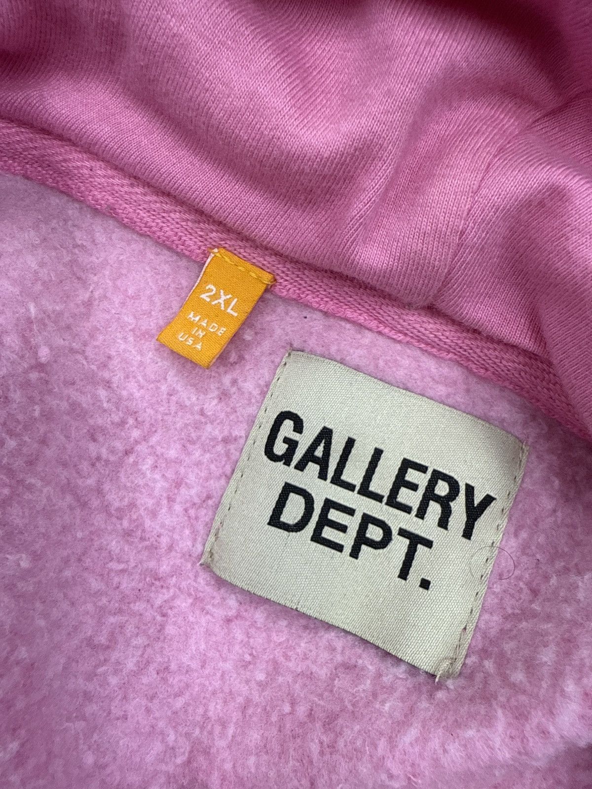 Gallery Dept. Gallery dept pink logo hooded sweatshirt 2xl Size US XXL / EU 58 / 5 - 5 Thumbnail
