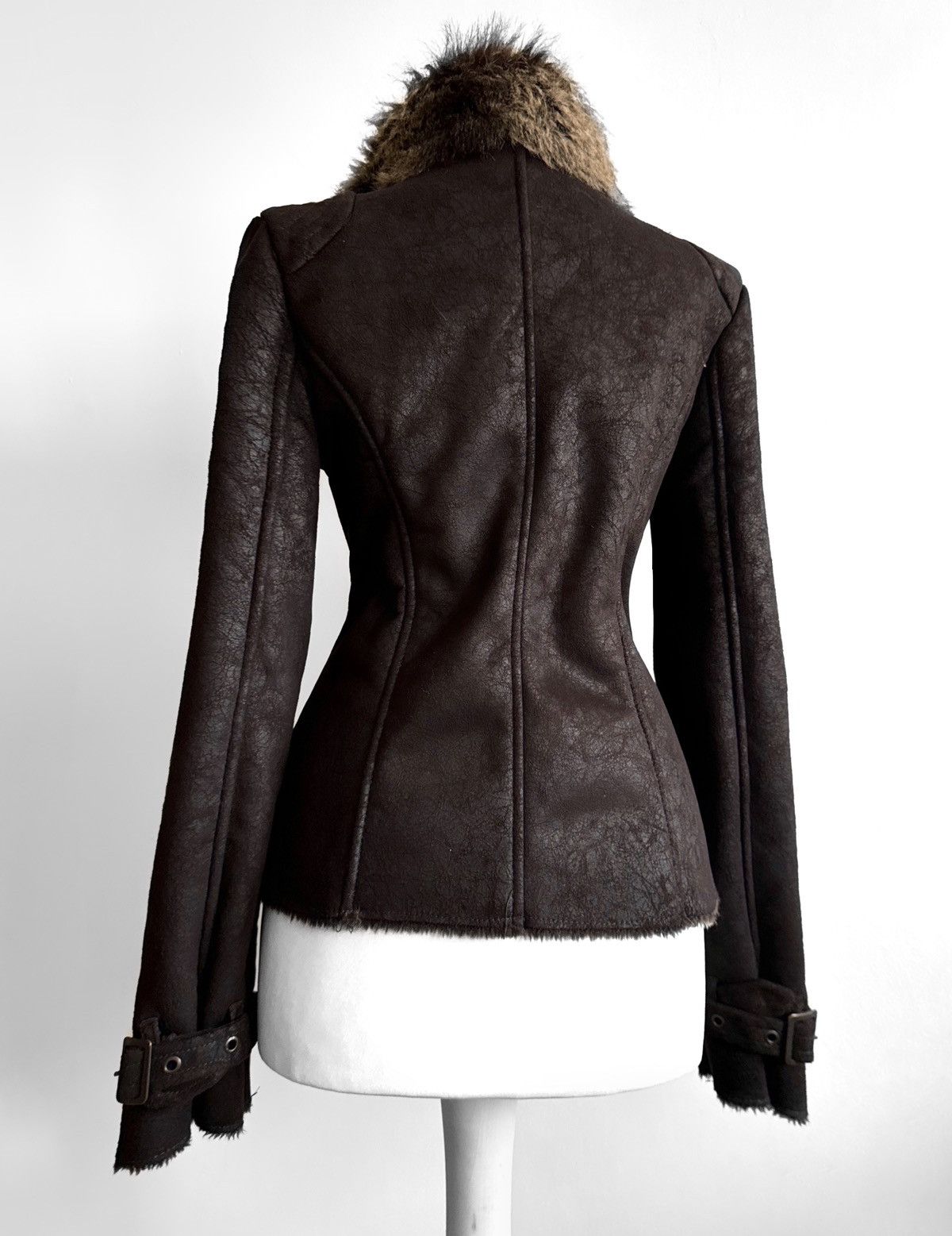 Vintage Vintage asymmetric avant-garde biker moto pirate jacket Size M / US 6-8 / IT 42-44 - 2 Thumbnail