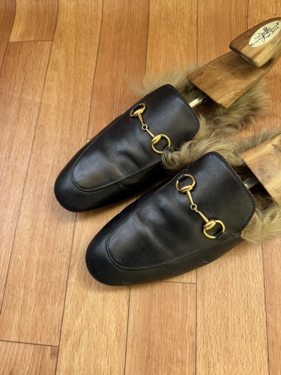 Gucci Gucci Princetown Fur mules Size US 7 / EU 40 - 7 Thumbnail
