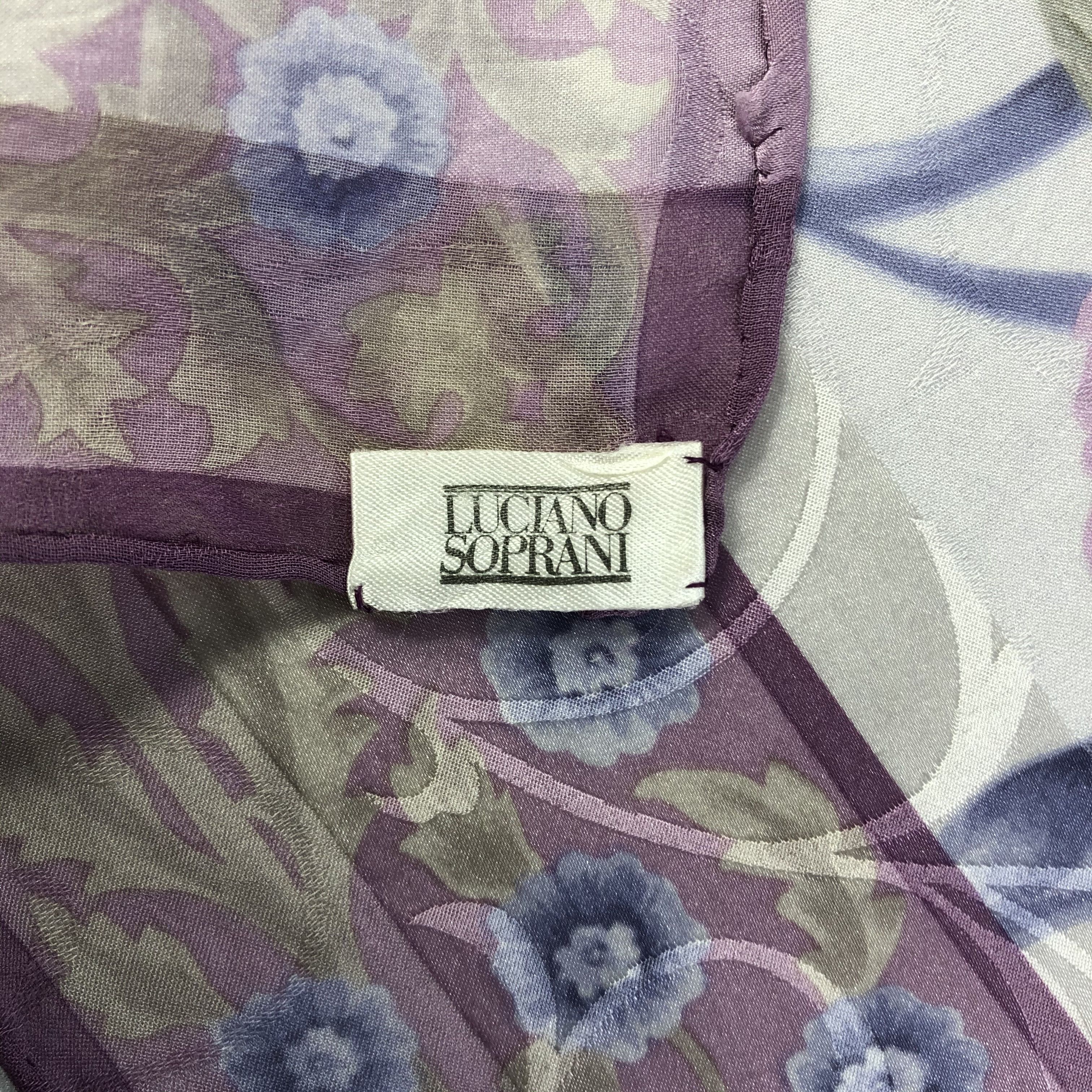 Vintage Vintage Luciano Soprani Silk Scarf Size ONE SIZE - 5 Thumbnail