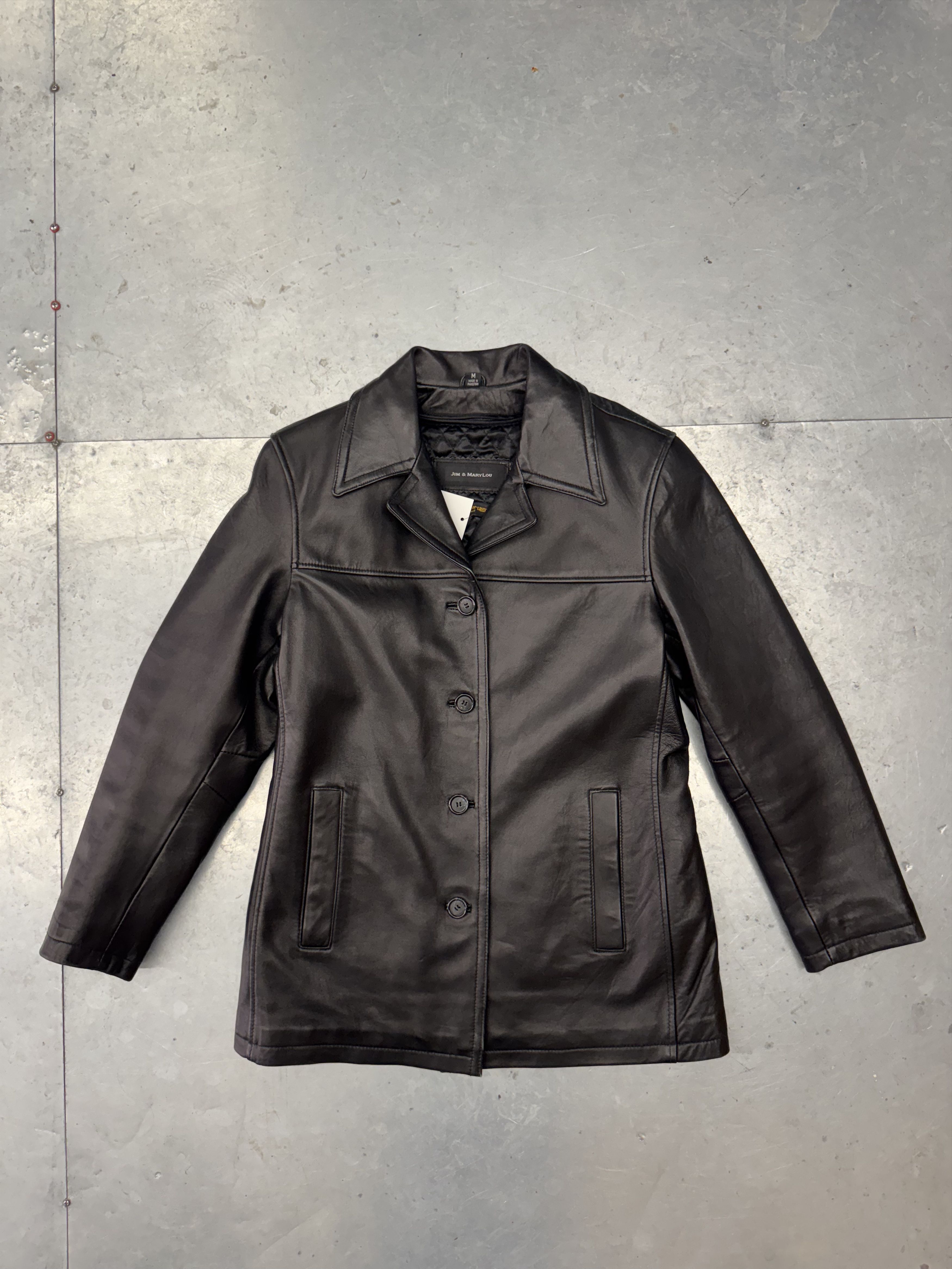 Other Vintage Leather Blazer Size US M / EU 48-50 / 2 - 2 Thumbnail