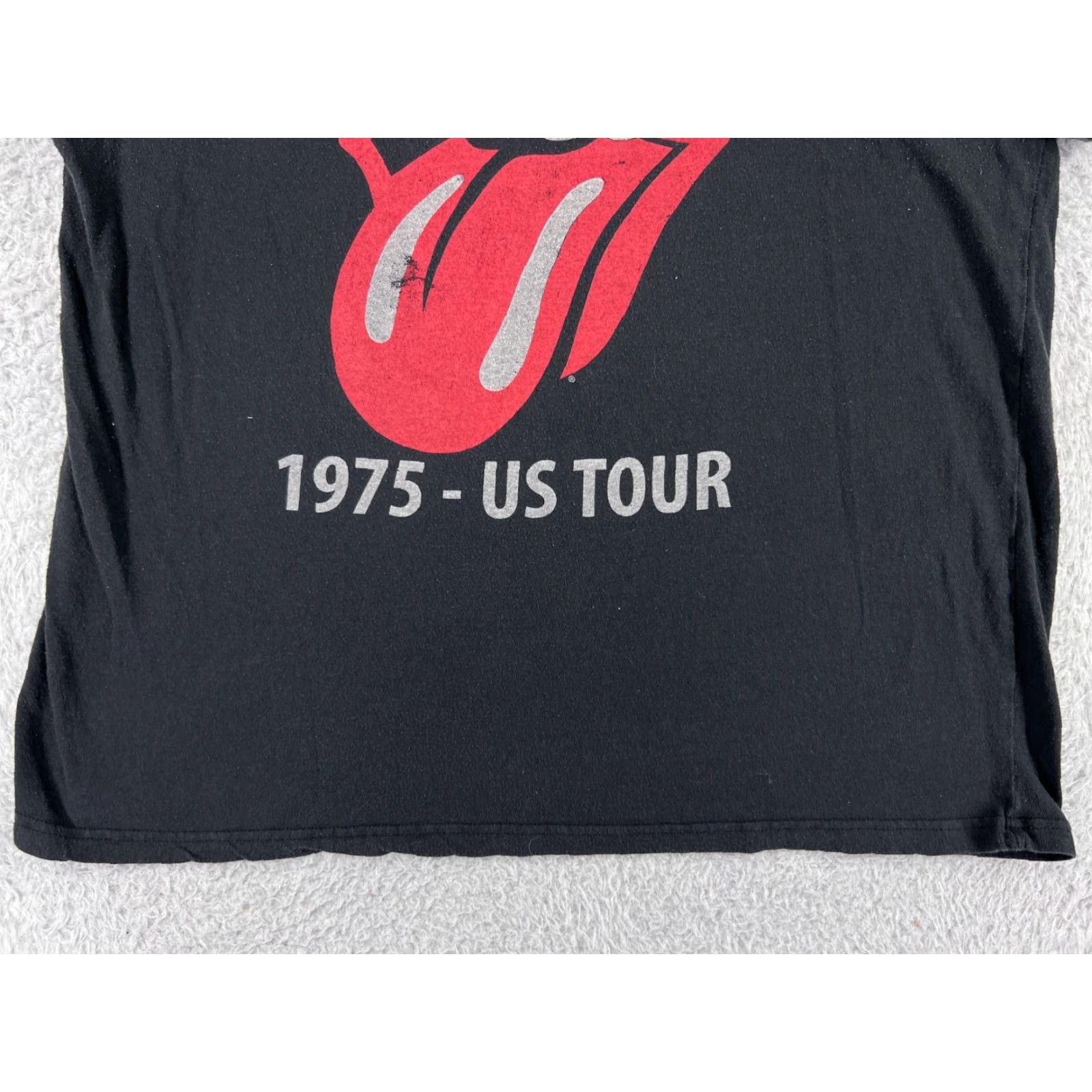 Vintage Rolling Stones Shirt Womens 2XL Black Polyester Blend Short Sleeve Crew Neck T-Shirt Casual Rock Music Womens 2XL Black Size XXL / US 16-18 / IT 52-54 - 6 Thumbnail