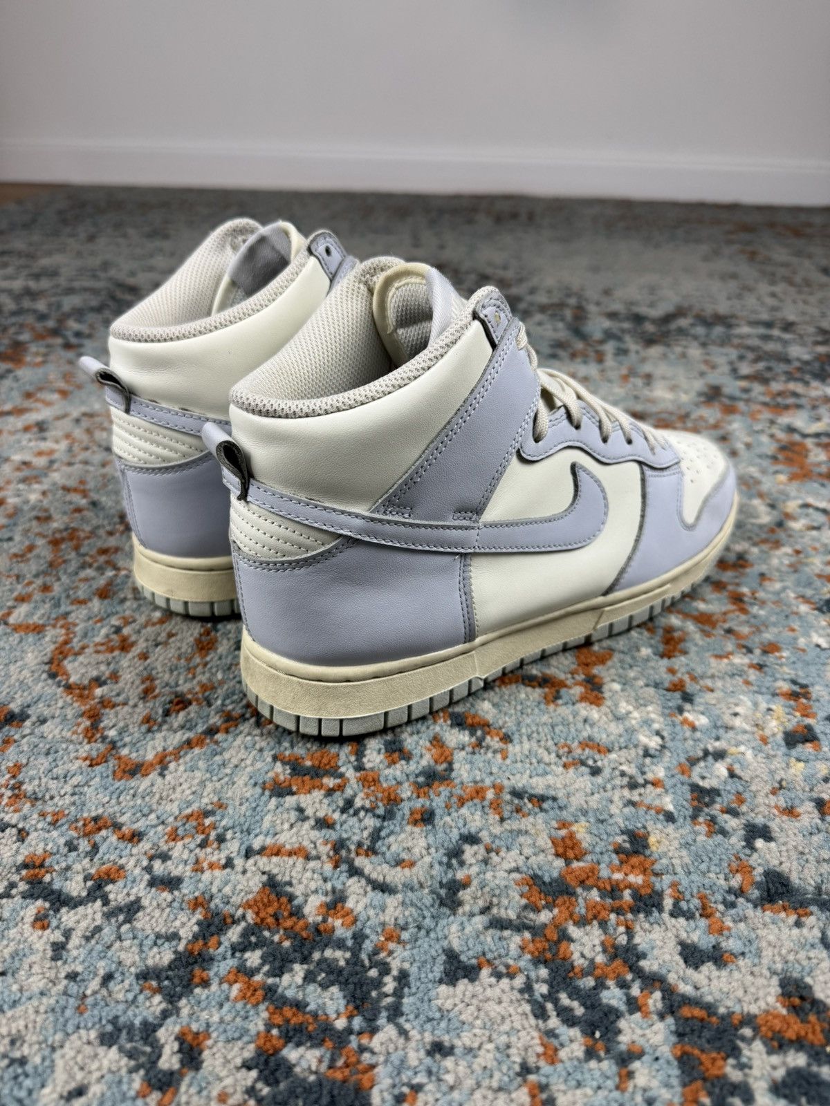 Nike × Vintage Nike dunk high football grey high top sneakers Size US 8 / IT 38 - 3 Thumbnail